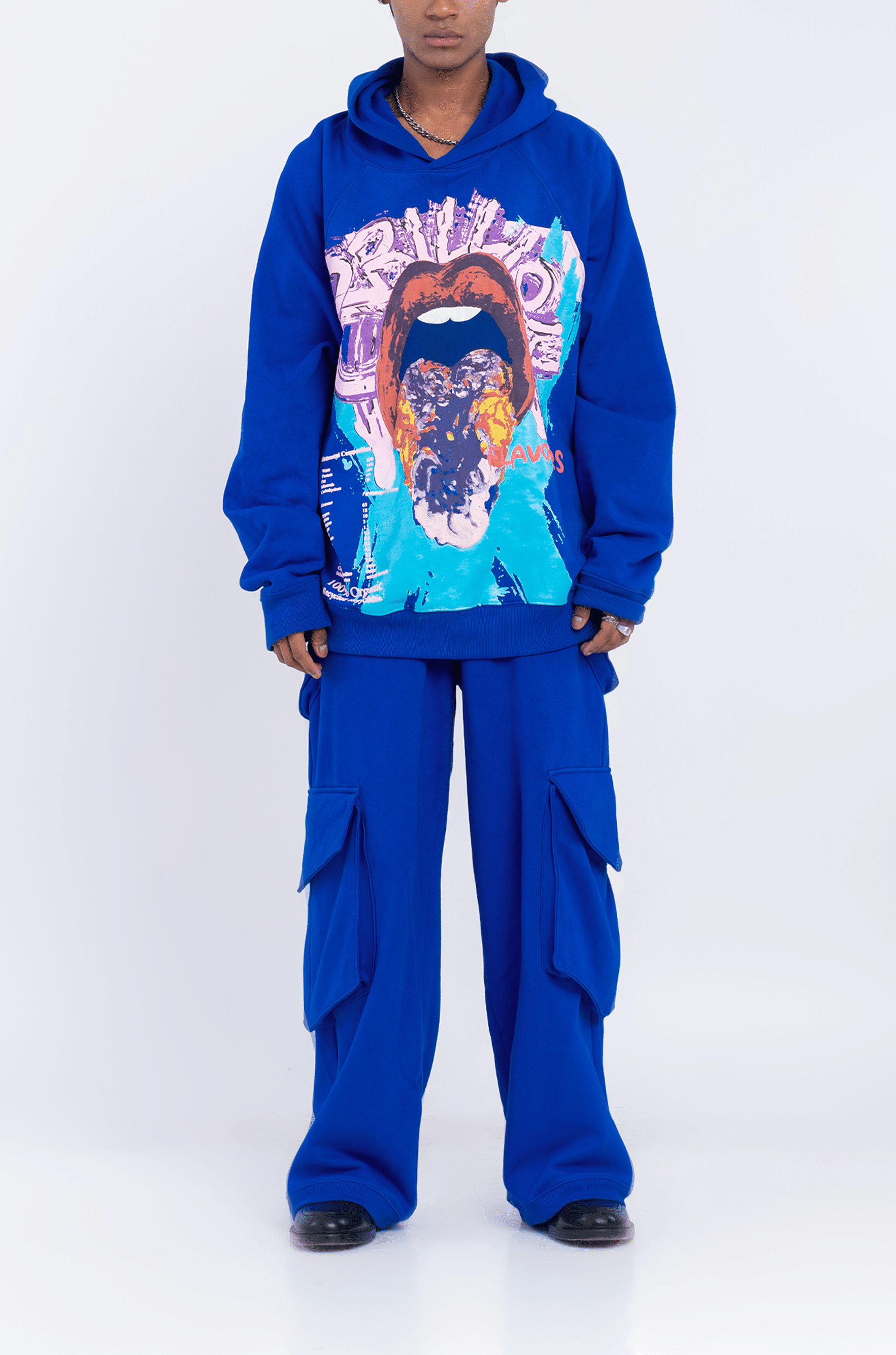 Blue 8 Billion Flavours' Hoodie (Blue)