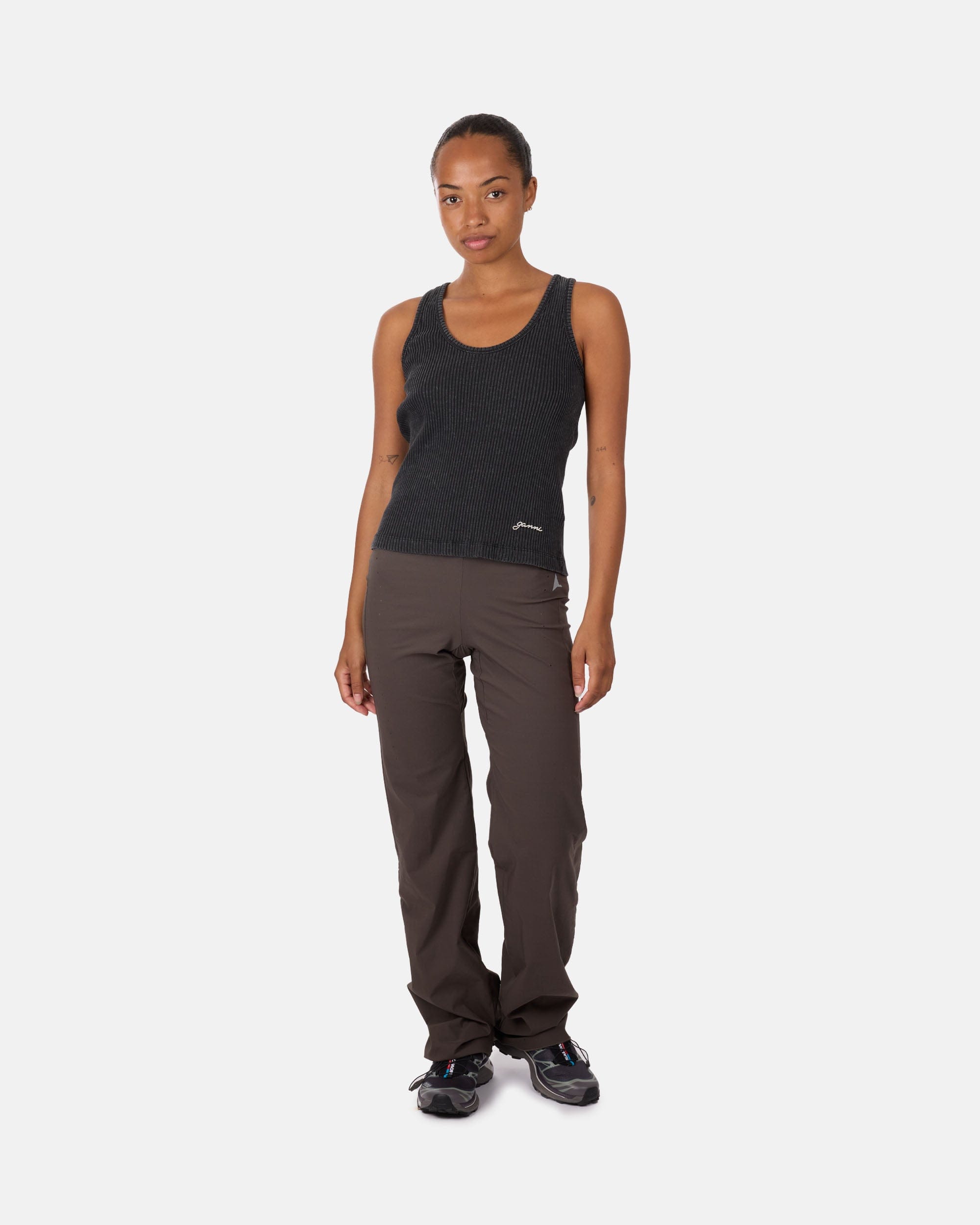 GANNI A/S Heavy Rib Jersey Tank Top