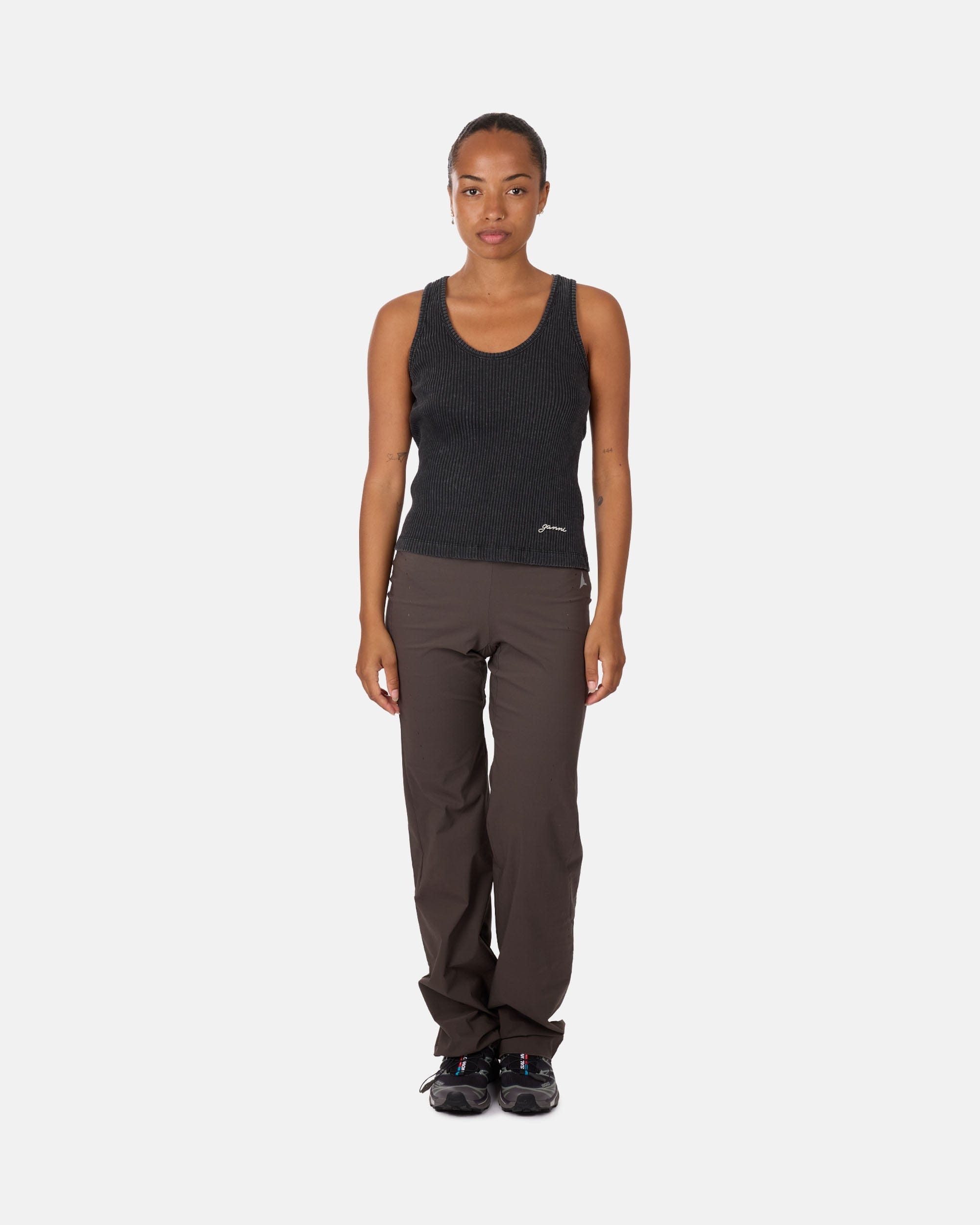 GANNI A/S Heavy Rib Jersey Tank Top