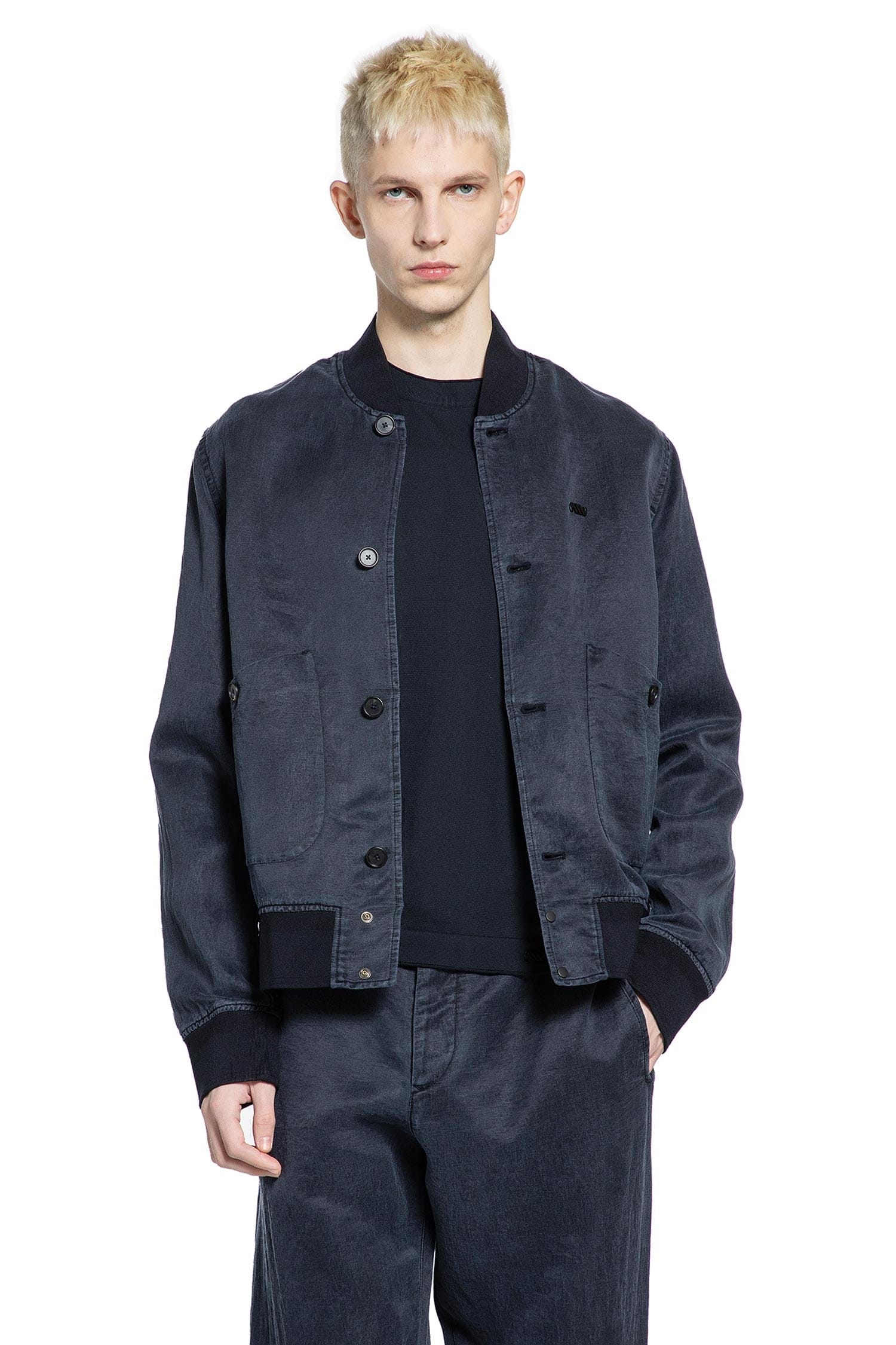 Massimo OSTI Studio Nylon Silk Bomber
