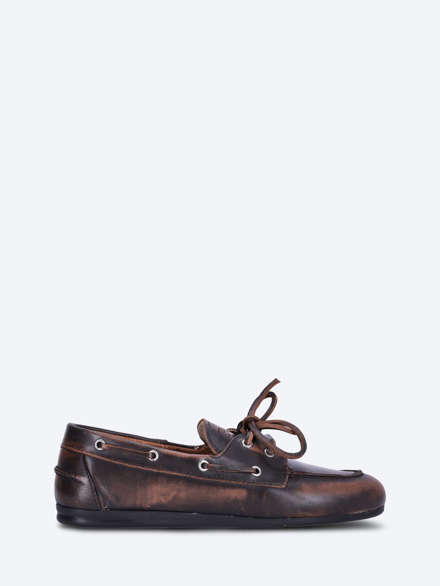 POSA Boat brushed leather loafers