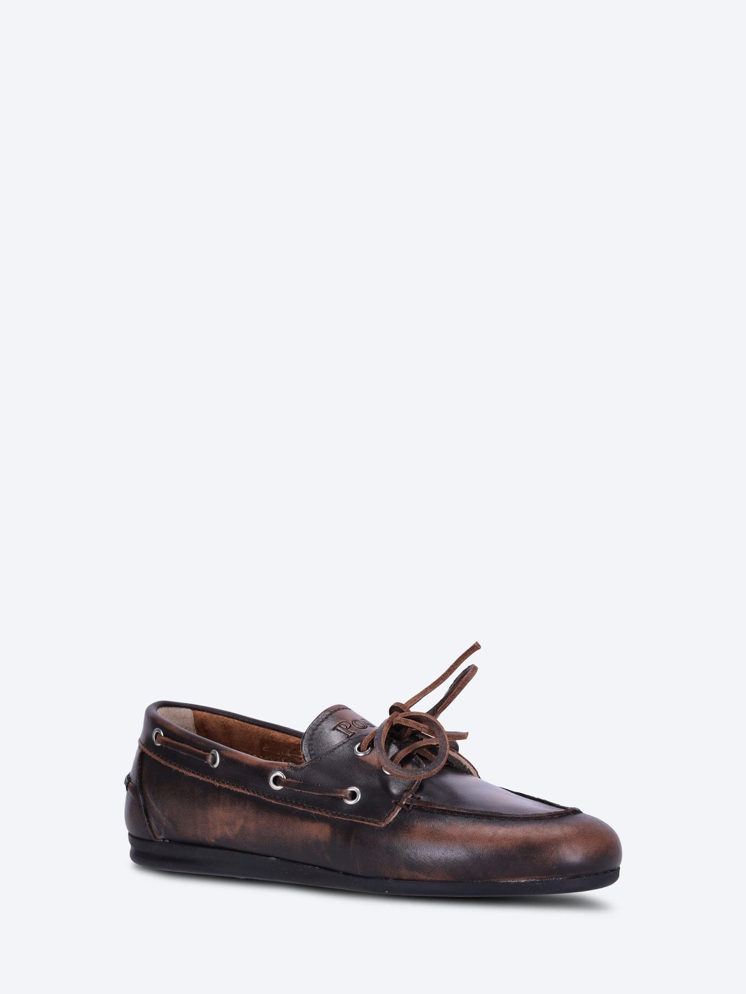 POSA Boat brushed leather loafers