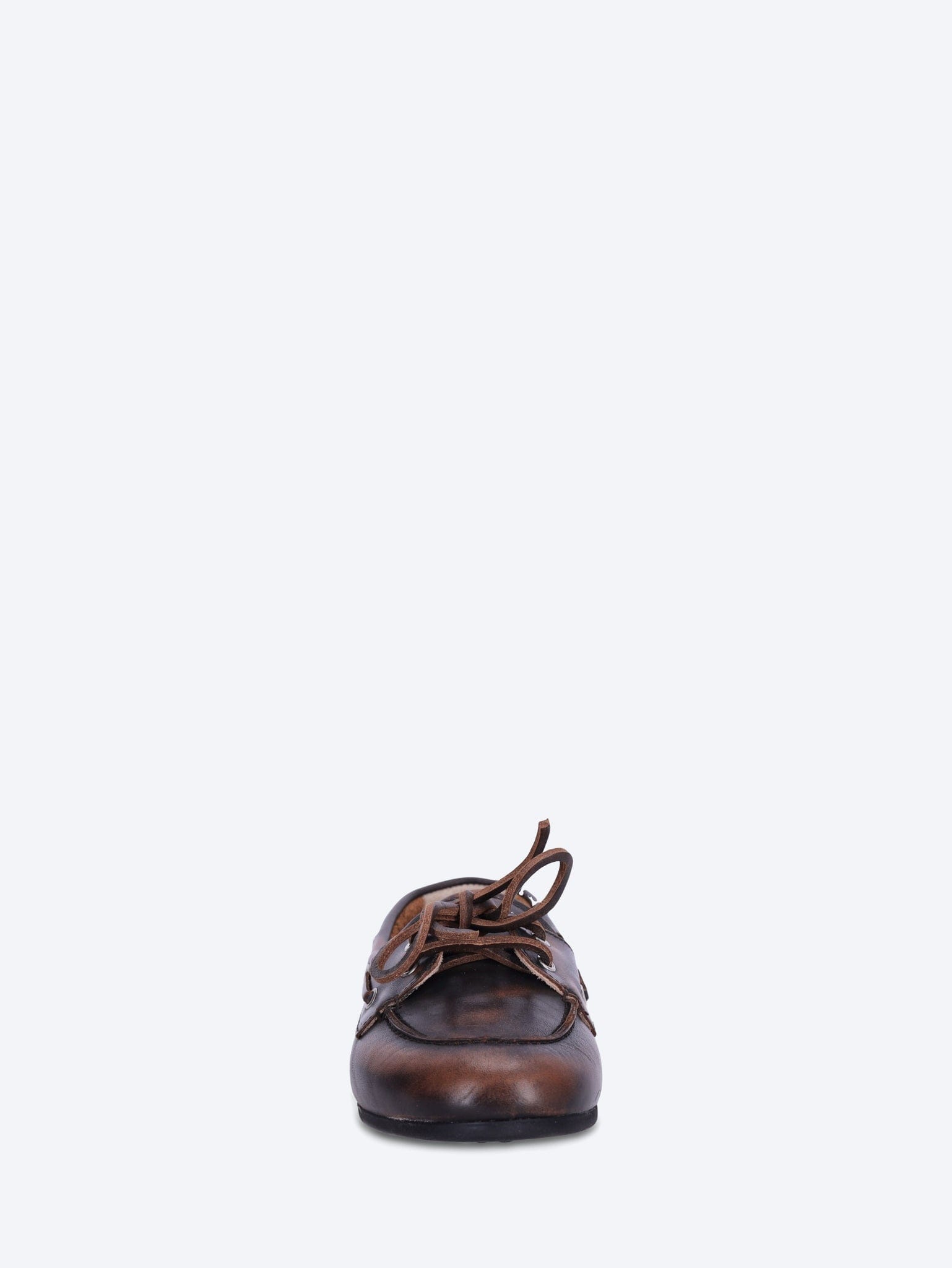POSA Boat brushed leather loafers