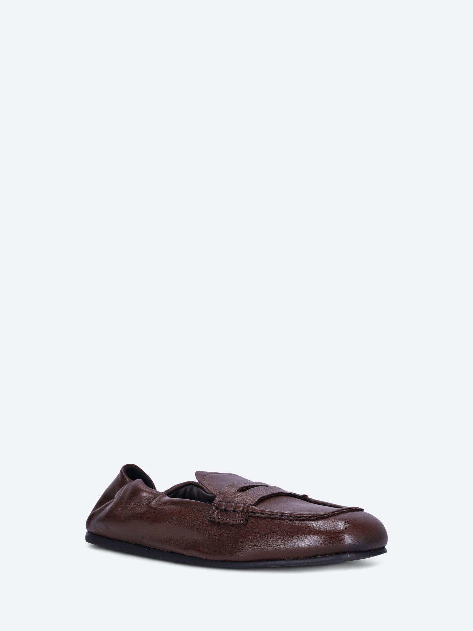 POSA Penny square leather loafers