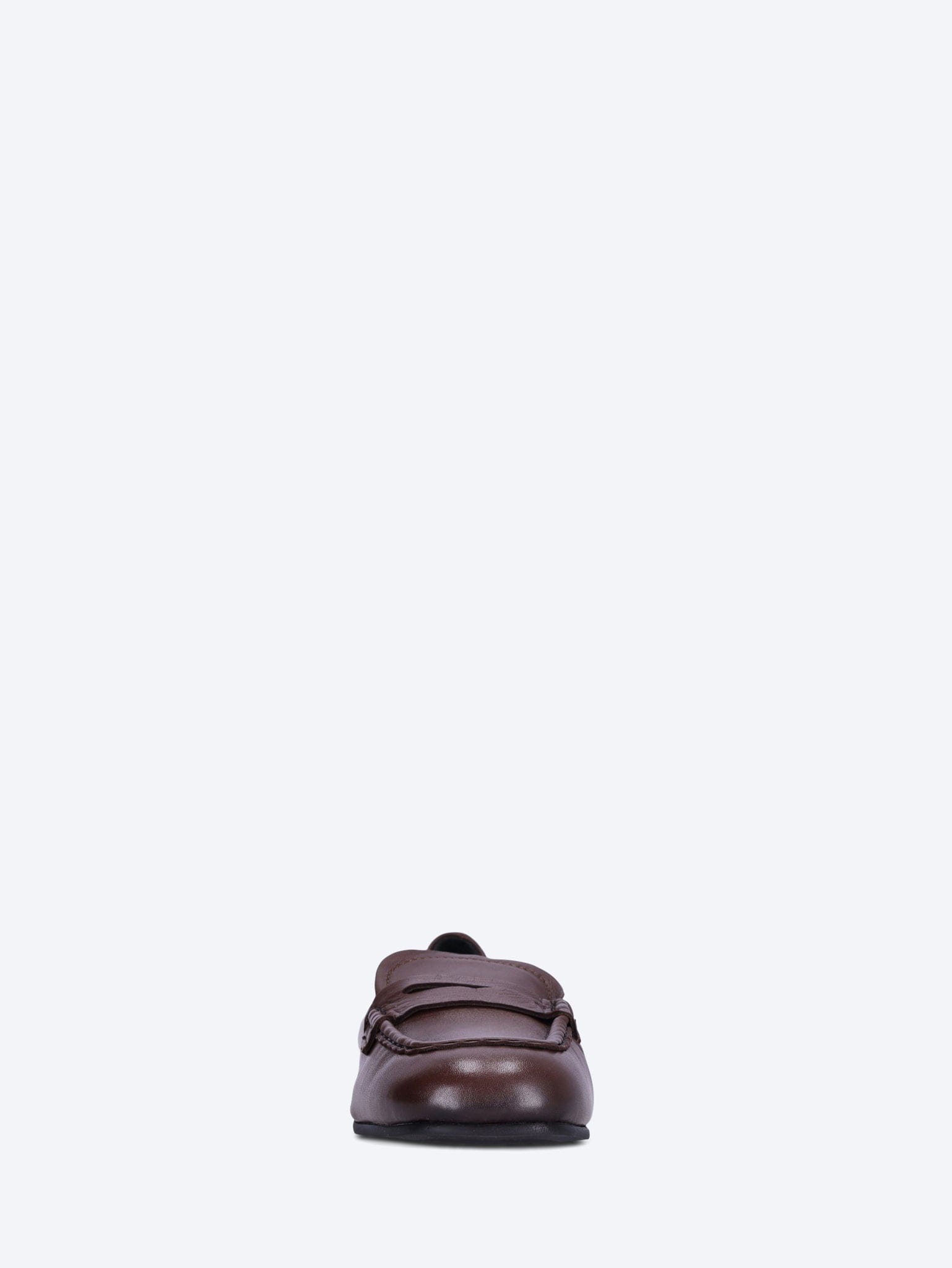 POSA Penny square leather loafers