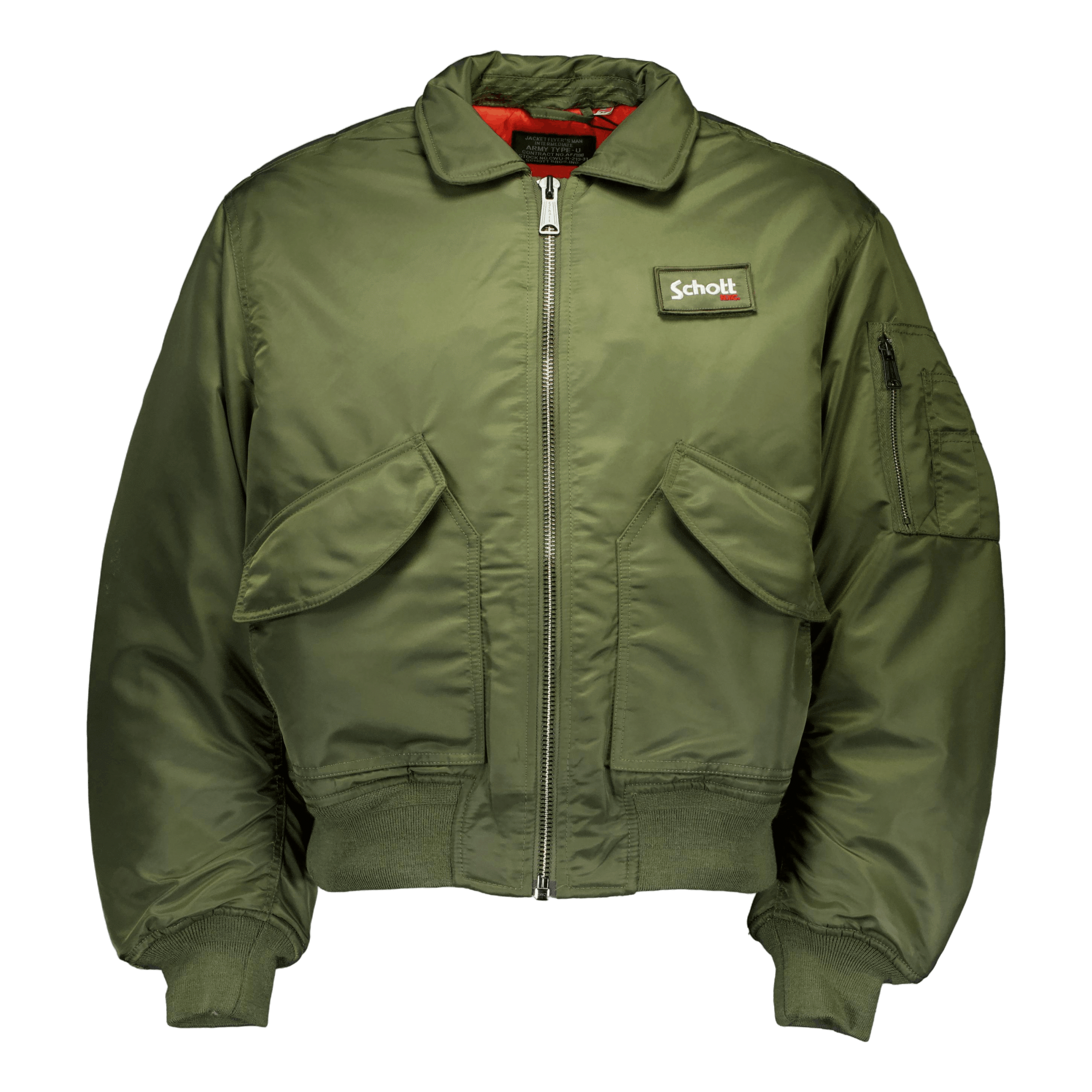 Schott NYC Jacket Cwu Original Oversize S Army Kaki
