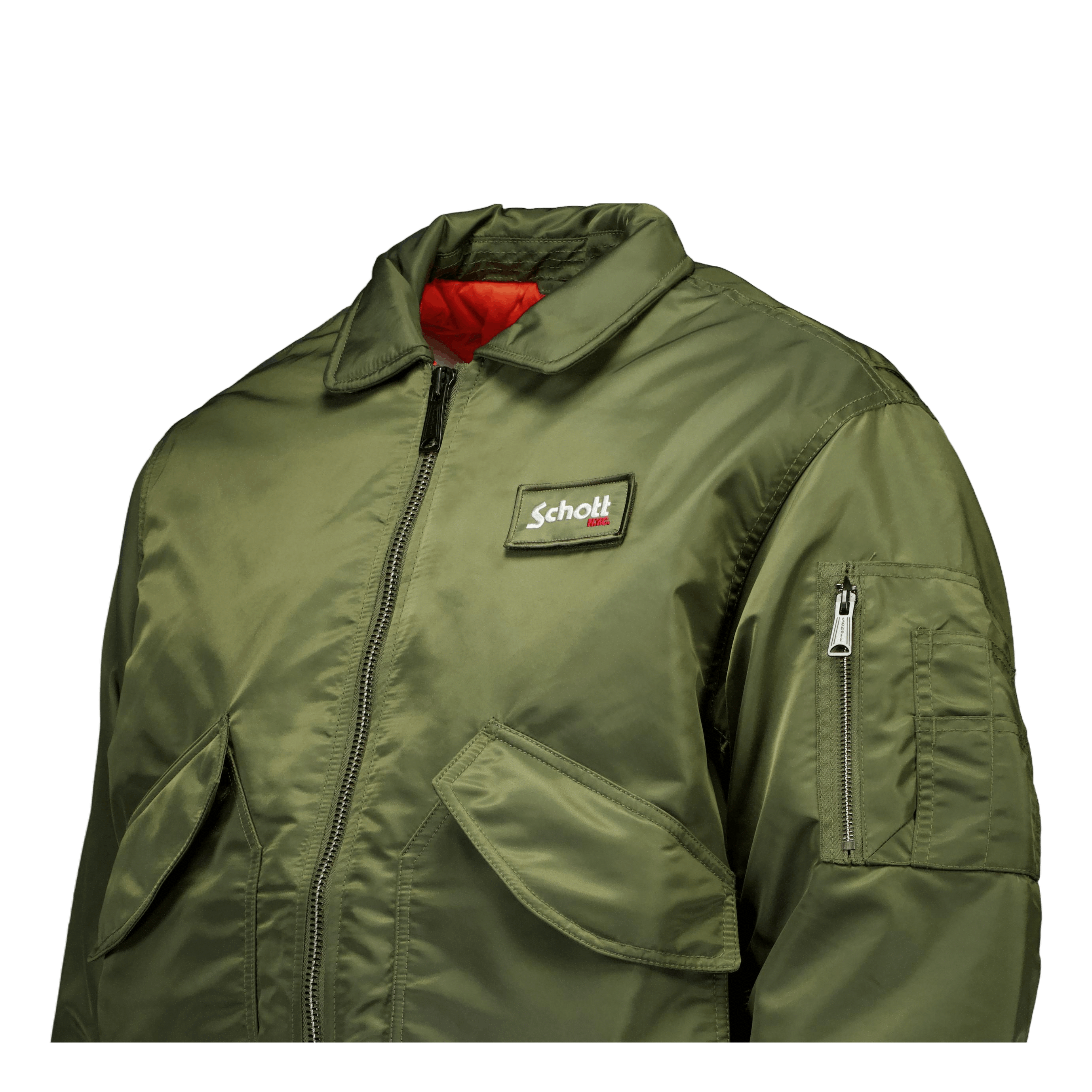 Schott NYC Jacket Cwu Original Oversize S Army Kaki