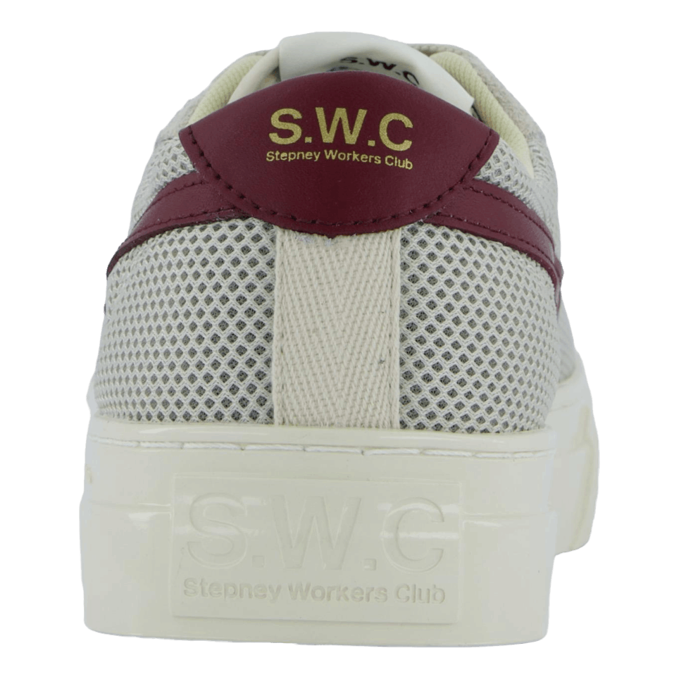 Stepney Workers Club Dellow S - strike Cup Tennis Mes Ecru & Red