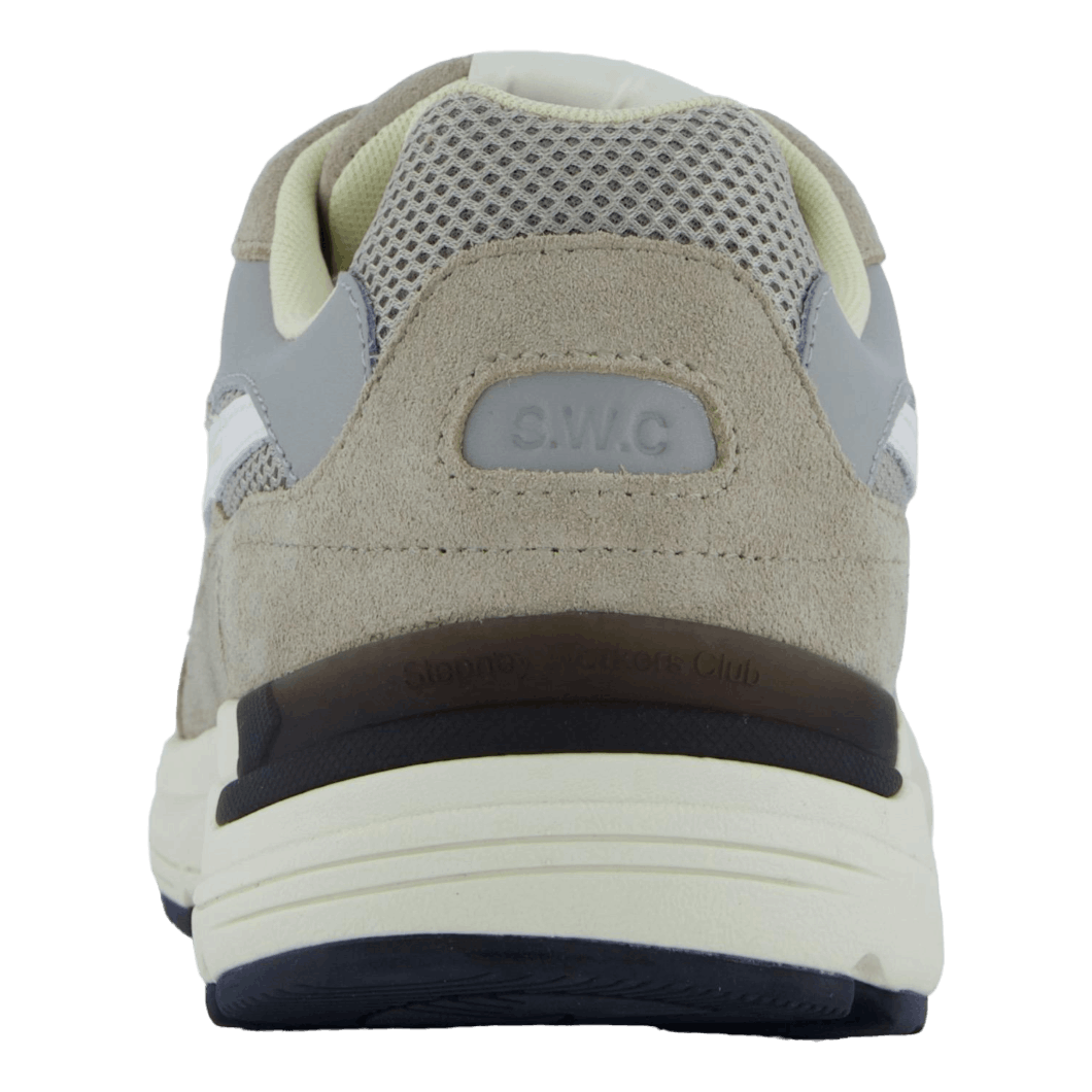Stepney Workers Club Amiel S - strike Suede Mix Light Grey
