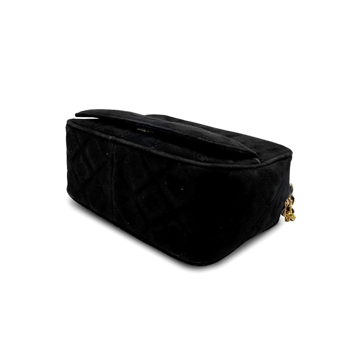 Vintage LOVER Purpose VINTAGE CHANEL MATELASSE FRINGE BIJOU CHAIN SHOULDER BAG BLACK SUEDE GOLD HARDWARE 90329207