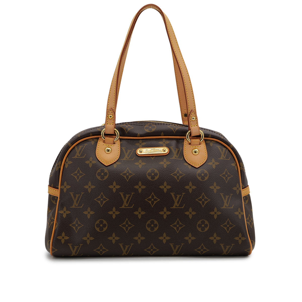 LV LOUIS VUITTON MONOGRAM MONTORGUEIL PM HAND SHOULDER BAG BROWN M95565 90325319