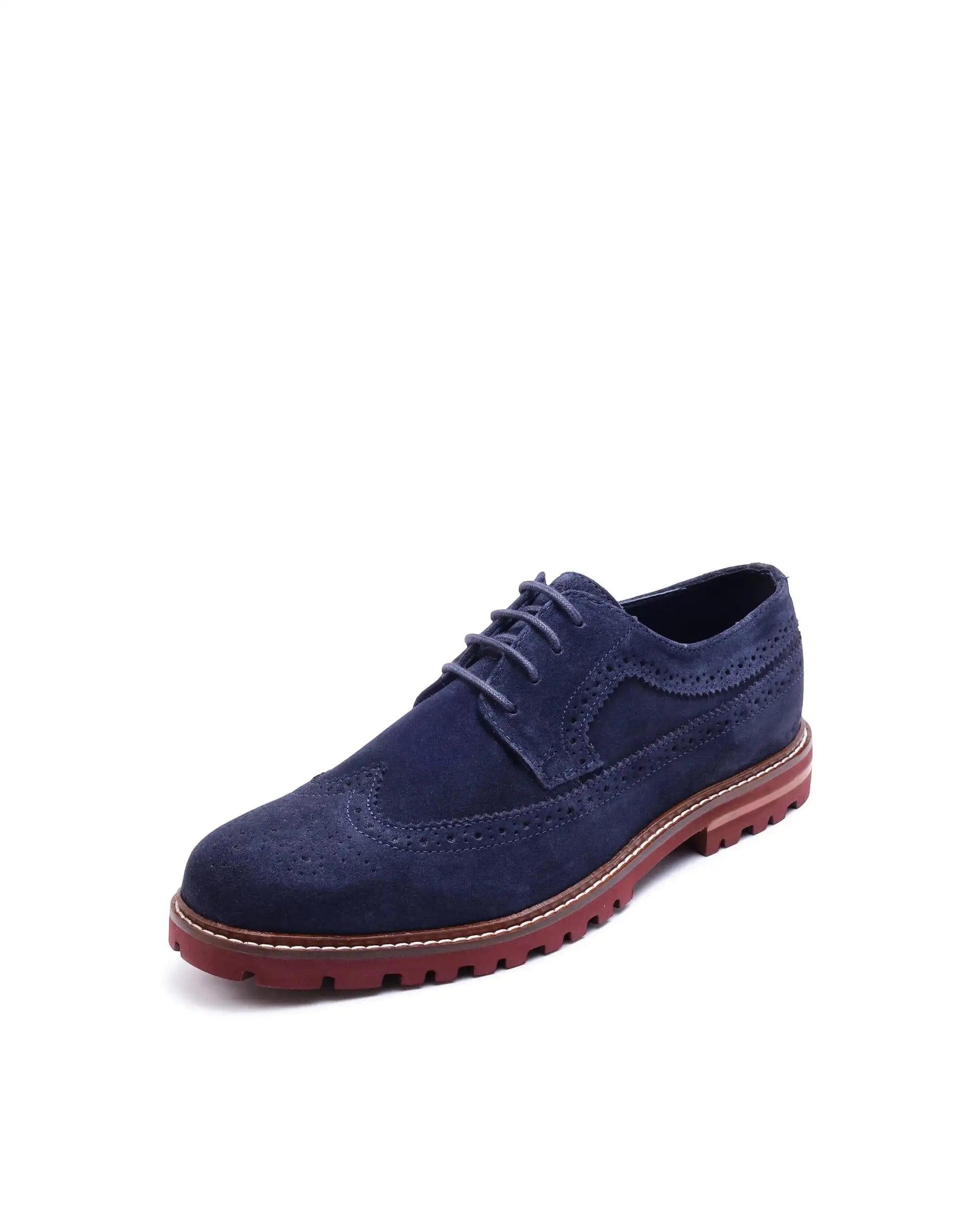 RAREZ Rare Rabbit Men Brix Navy Suede Lace - Up Closure Shoes