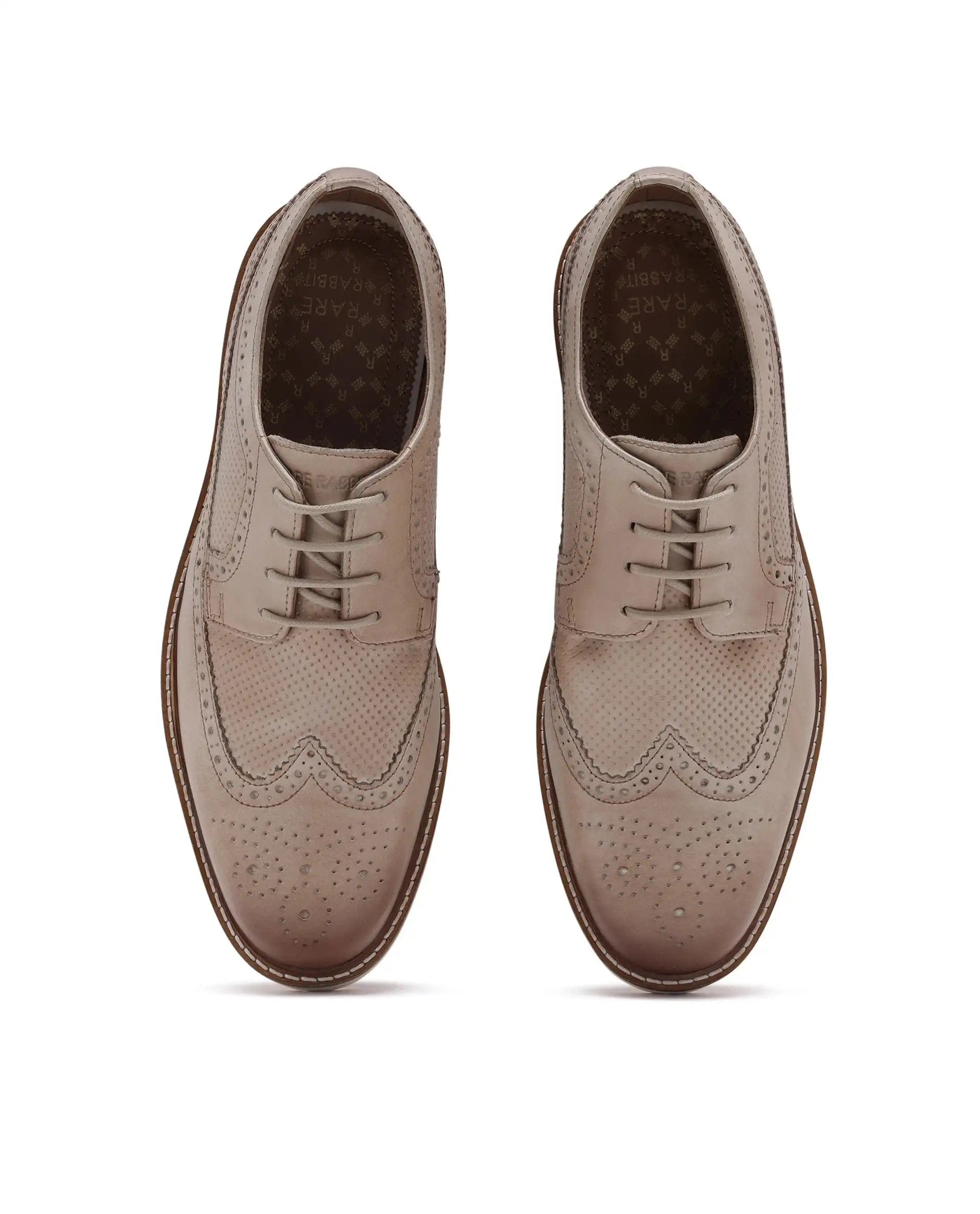 RAREZ Rare Rabbit Men Brox Tan Lace - Up Shoes