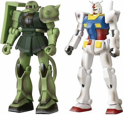 Bandai Gundam Infinity Series MS - 06F Zaku & RX - 78 Gundam Action Figure