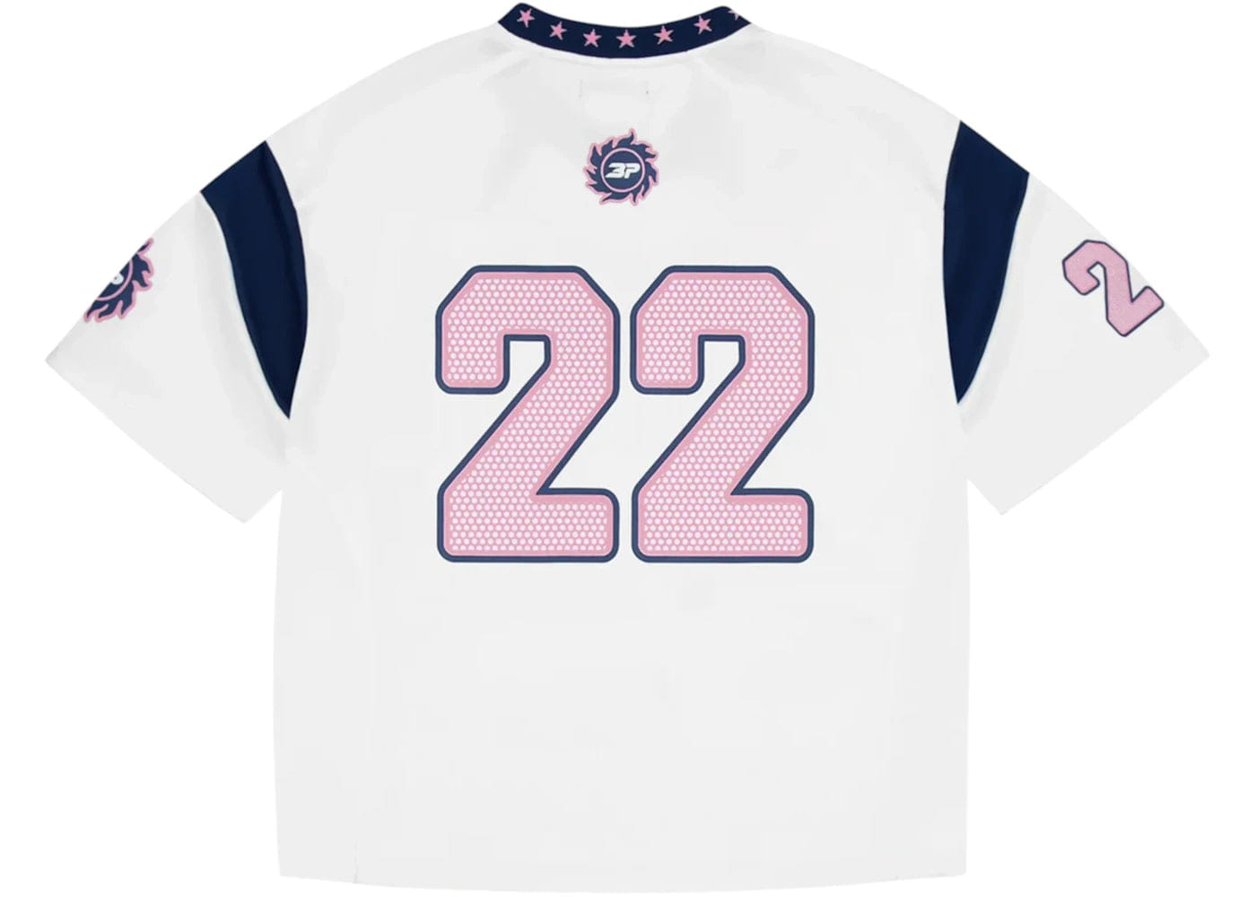 Broken Planet Market All Star Jersey White/Blue/Pink