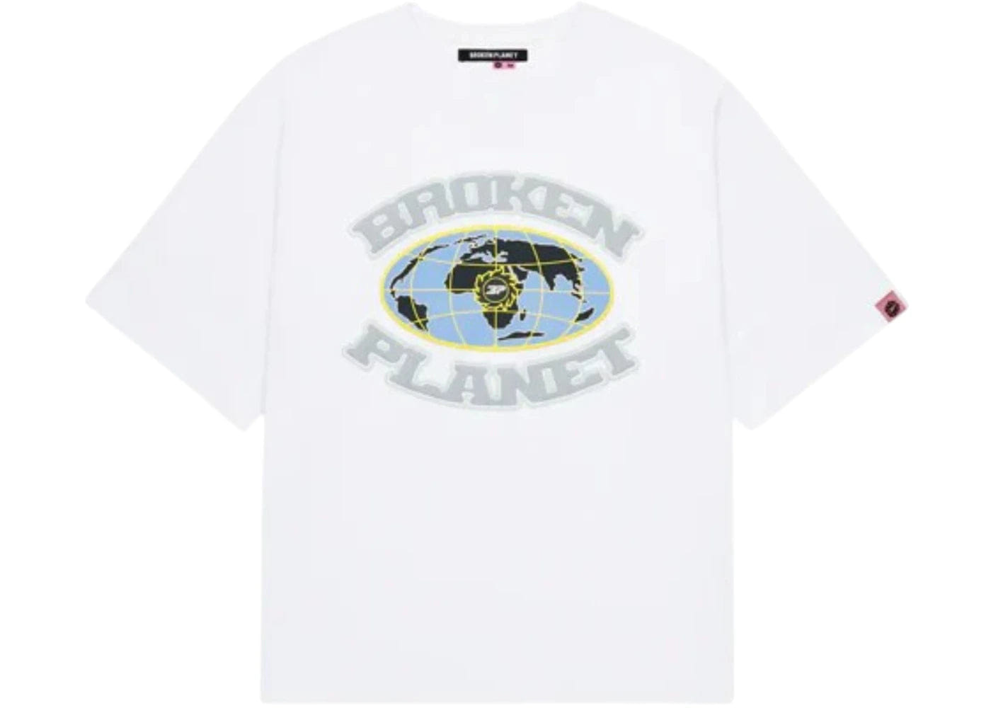 Broken Planet Market Grid T-Shirt Snow White