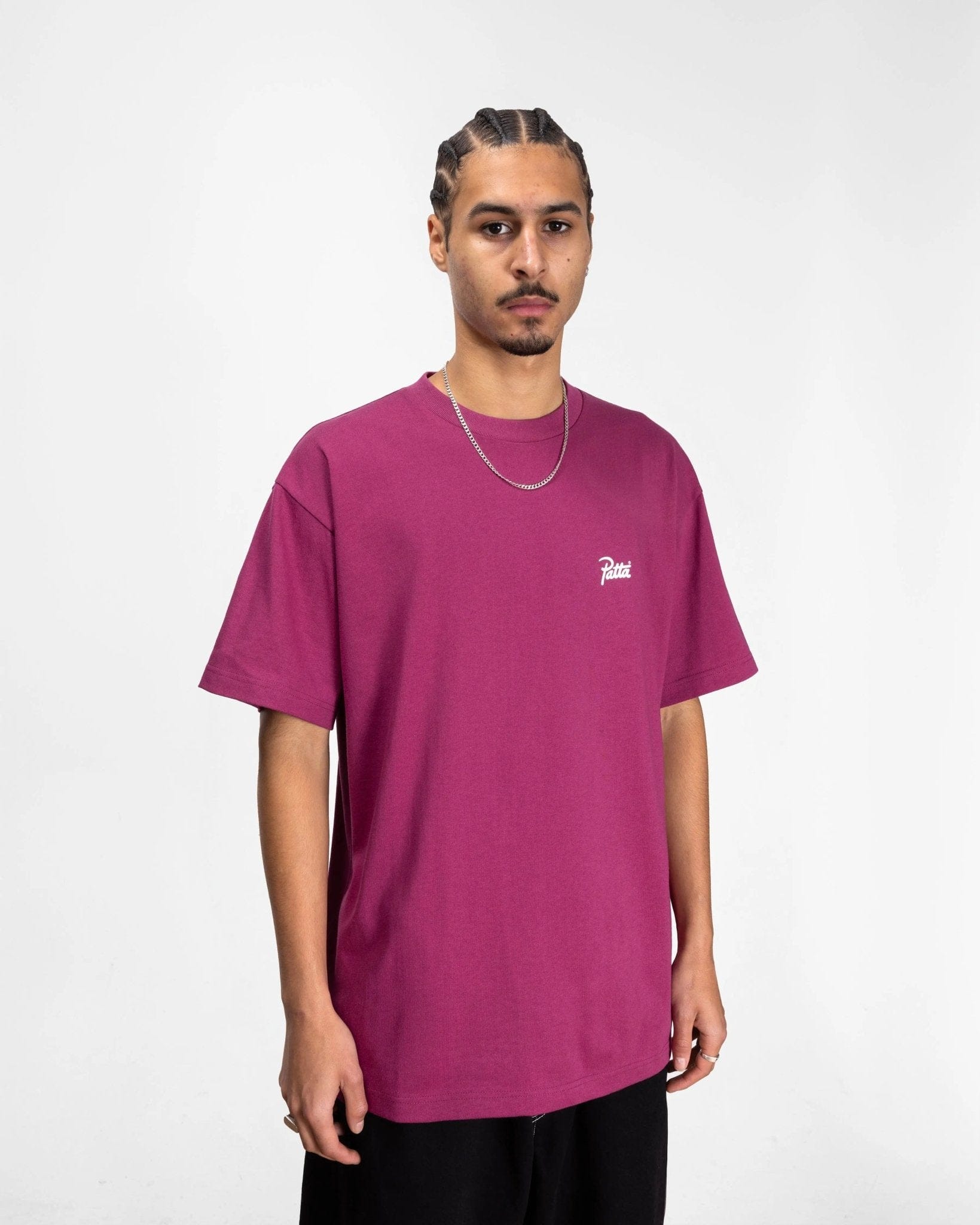 Patta Script Logo T - Shirt (Boysenberry)