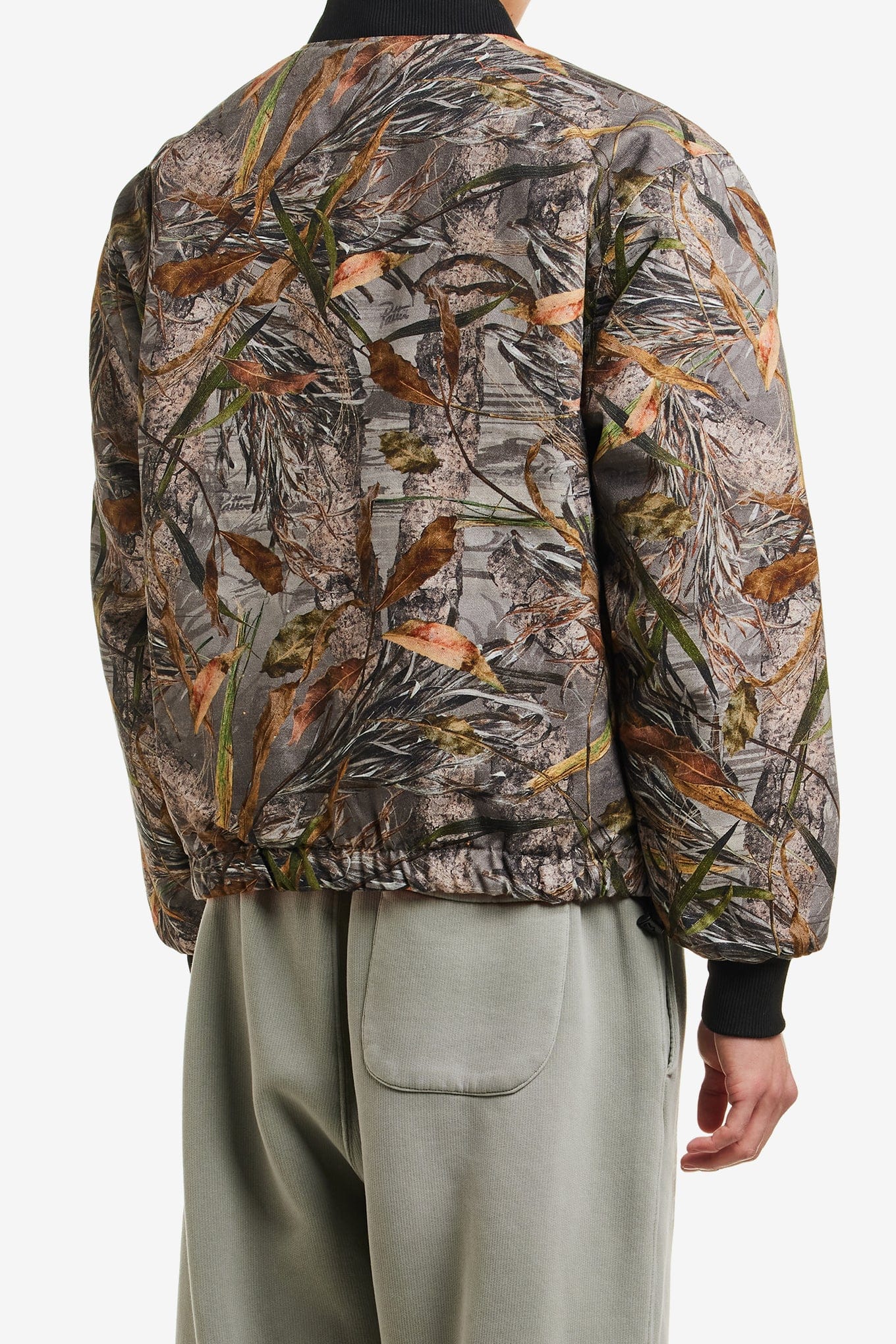 PATTA NATURE PRINT REVERSIBLE CANVAS BOMBER JACKET