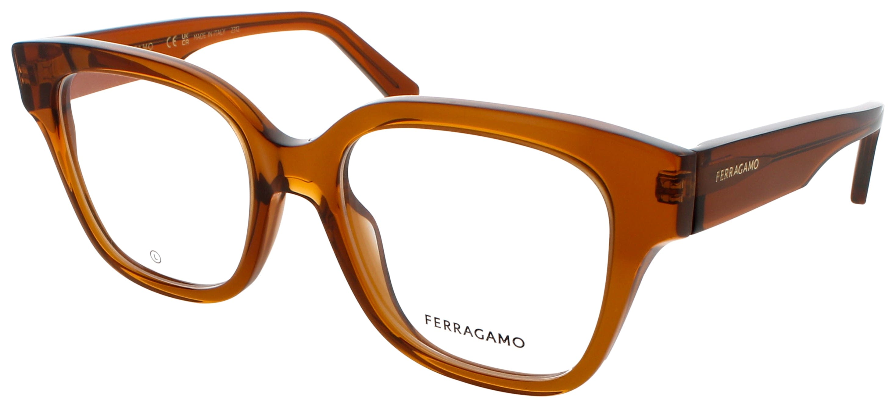 Salvatore Ferragamo Optical Glasses TRANSPARENT CARAMEL