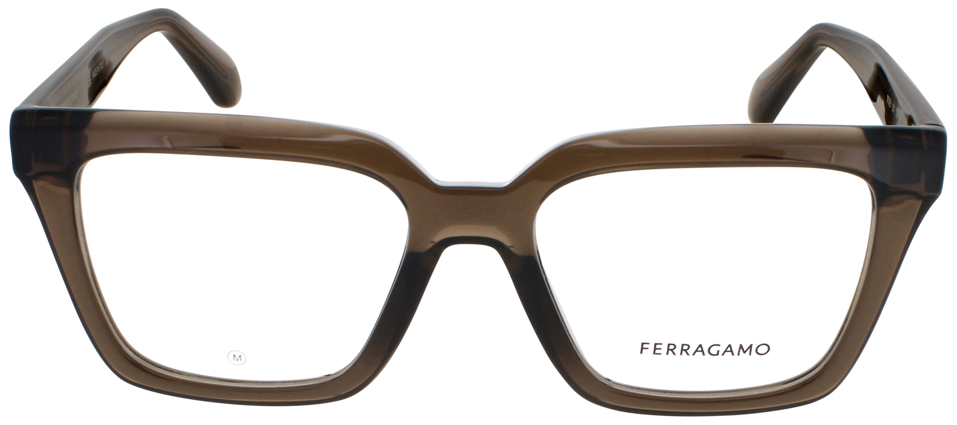 Salvatore Ferragamo Optical Glasses TRANSPARENT DARK BROWN