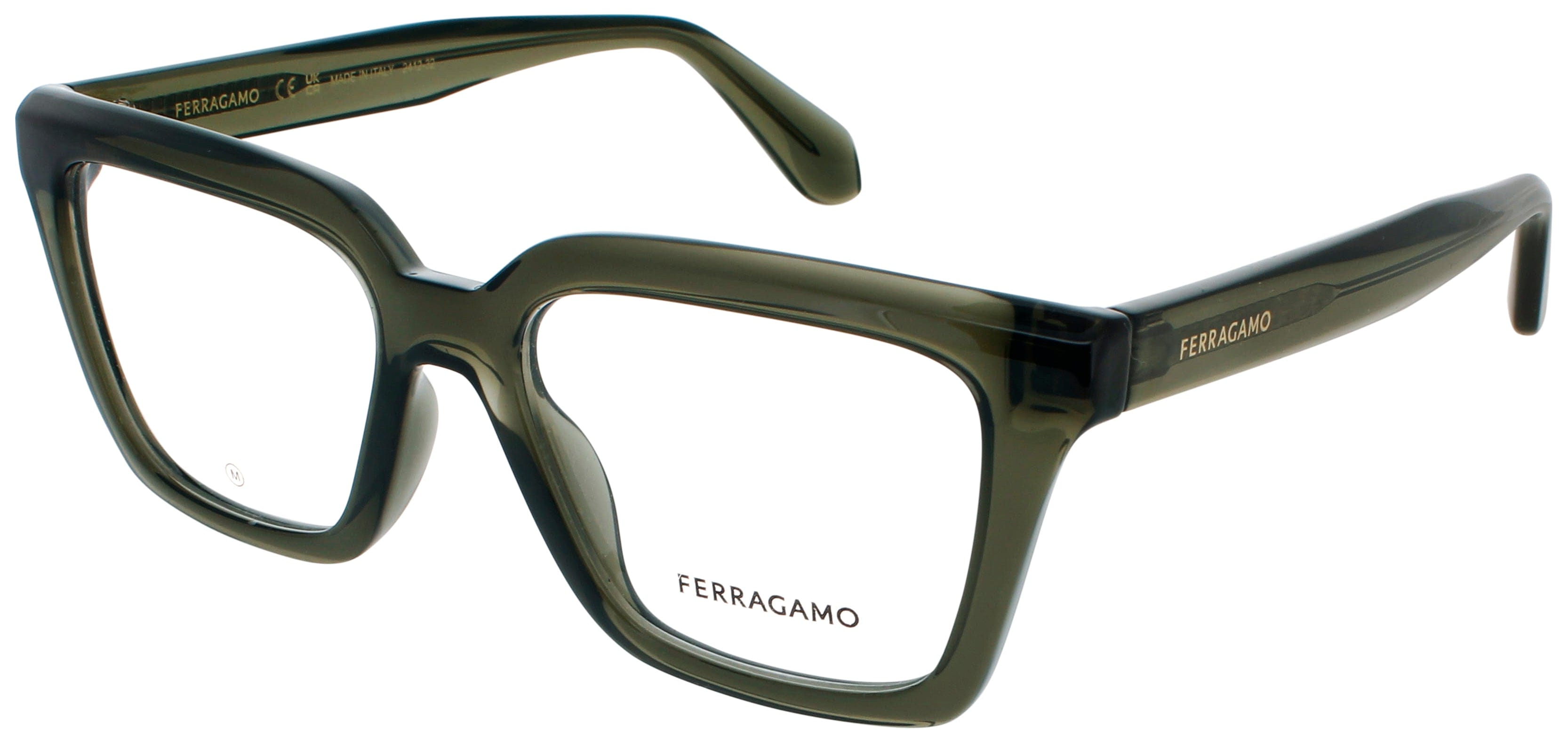 Salvatore Ferragamo Optical Glasses TRANSPARENT DARK BROWN