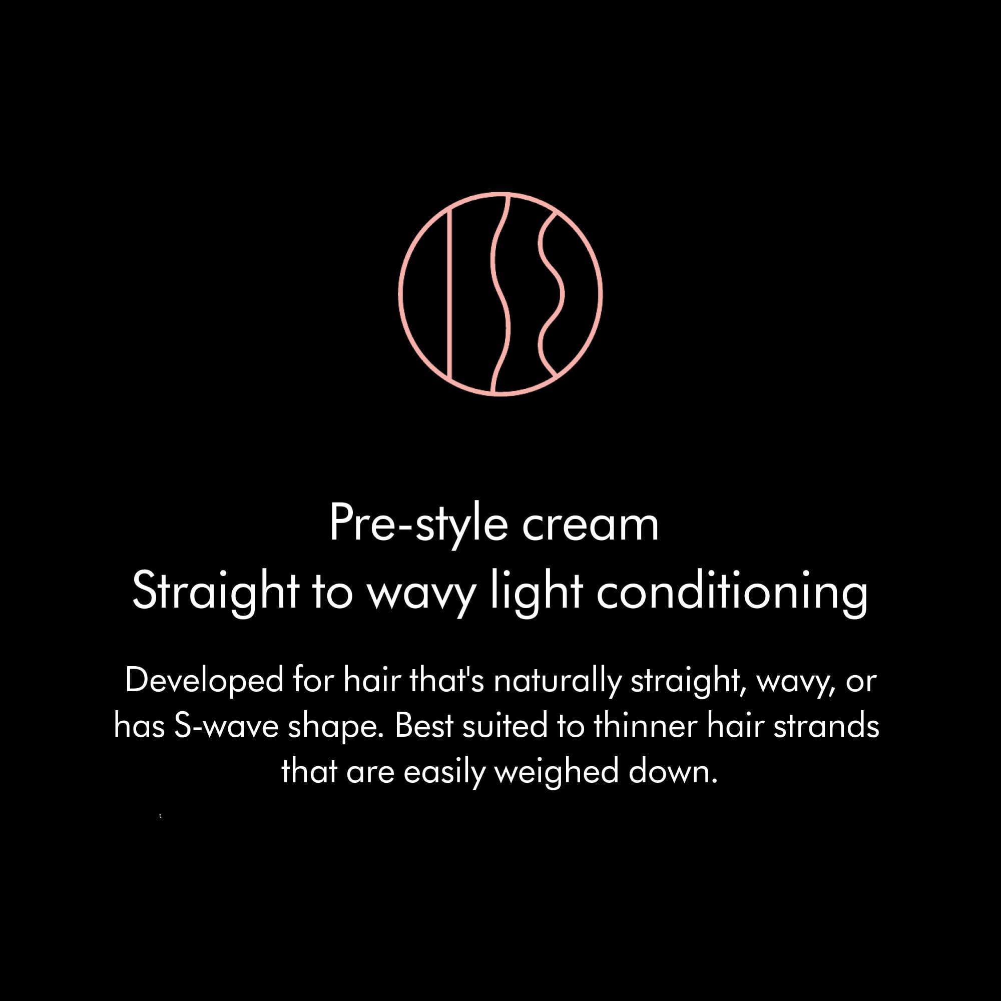 Dyson Chitosan Pre - Style Cream Straight to Wavy Light Conditioning