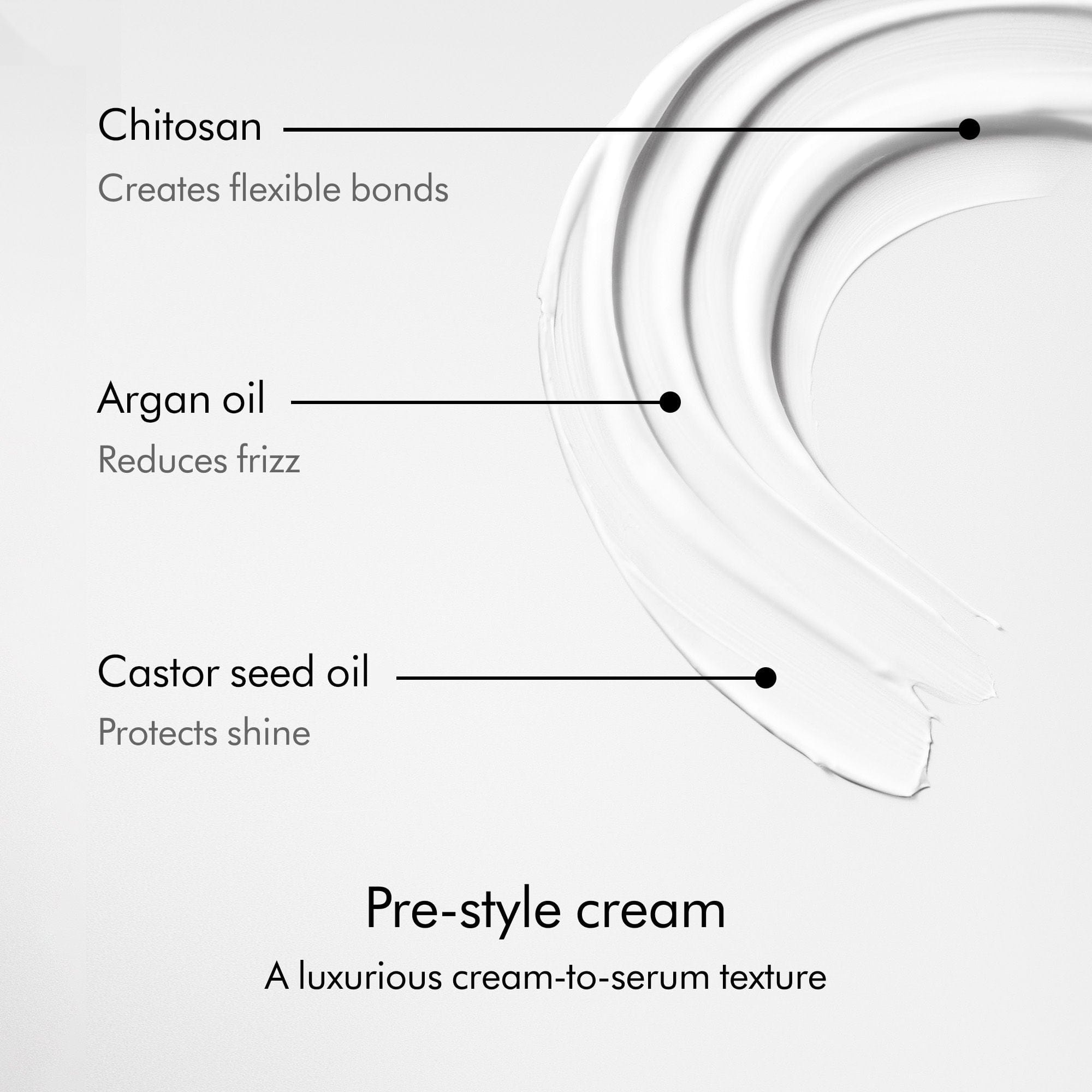 Dyson Chitosan Pre - Style Cream Straight to Wavy Rich Conditioning