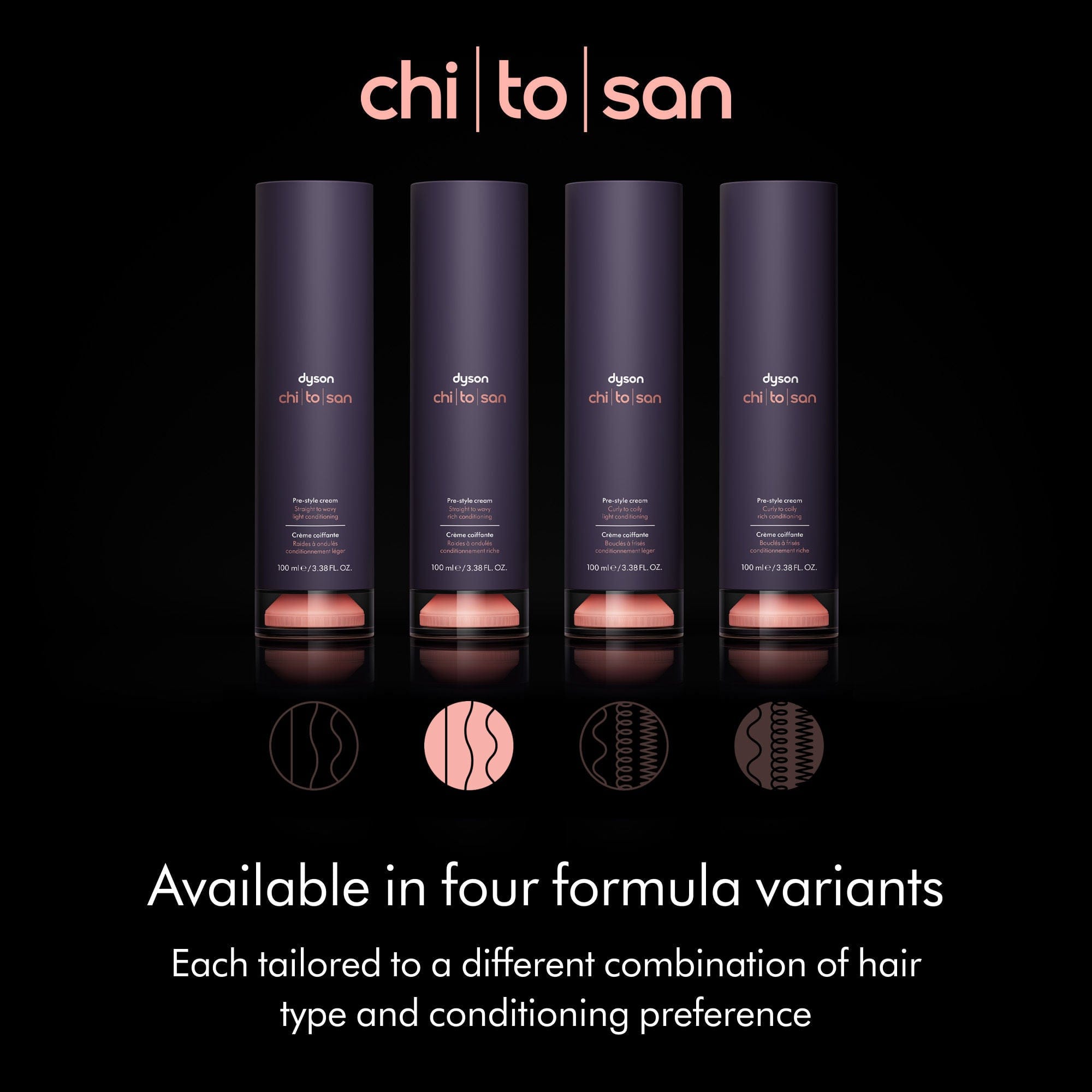 Dyson Chitosan Pre - Style Cream Straight to Wavy Rich Conditioning
