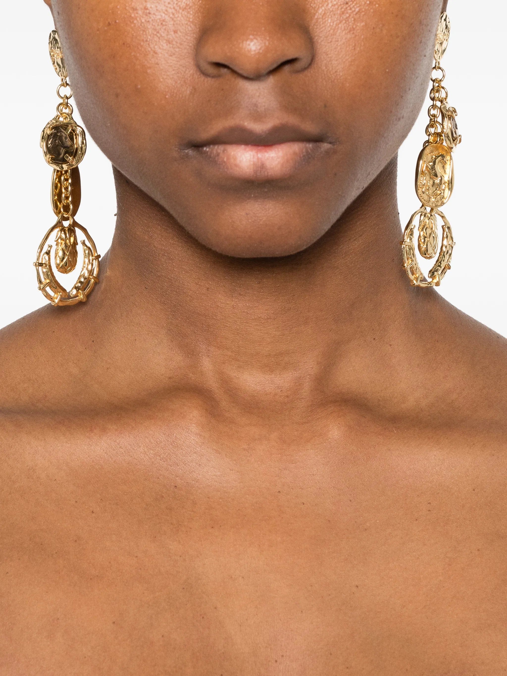 Chloé Medals dangling earrings