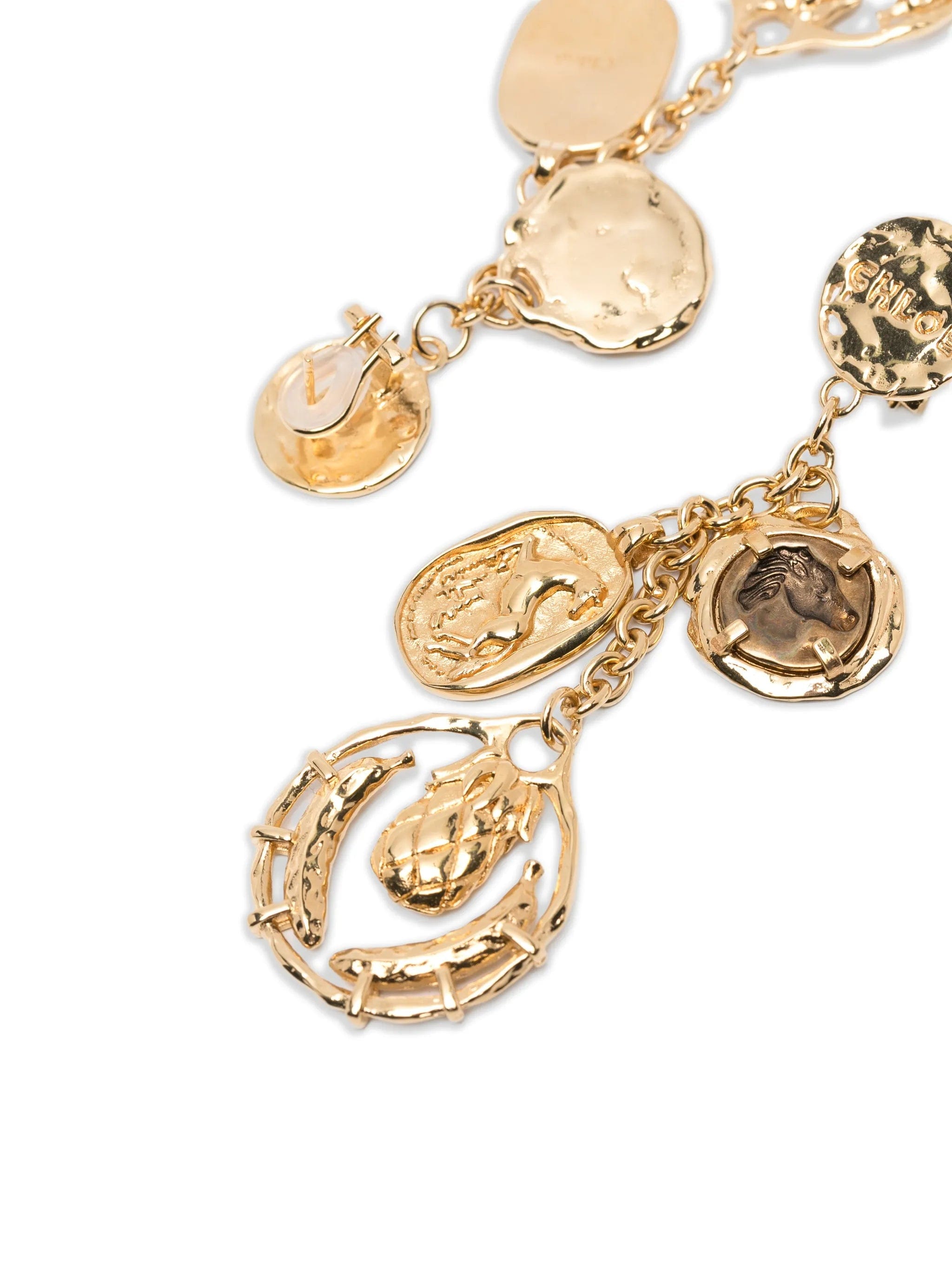 Chloé Medals dangling earrings