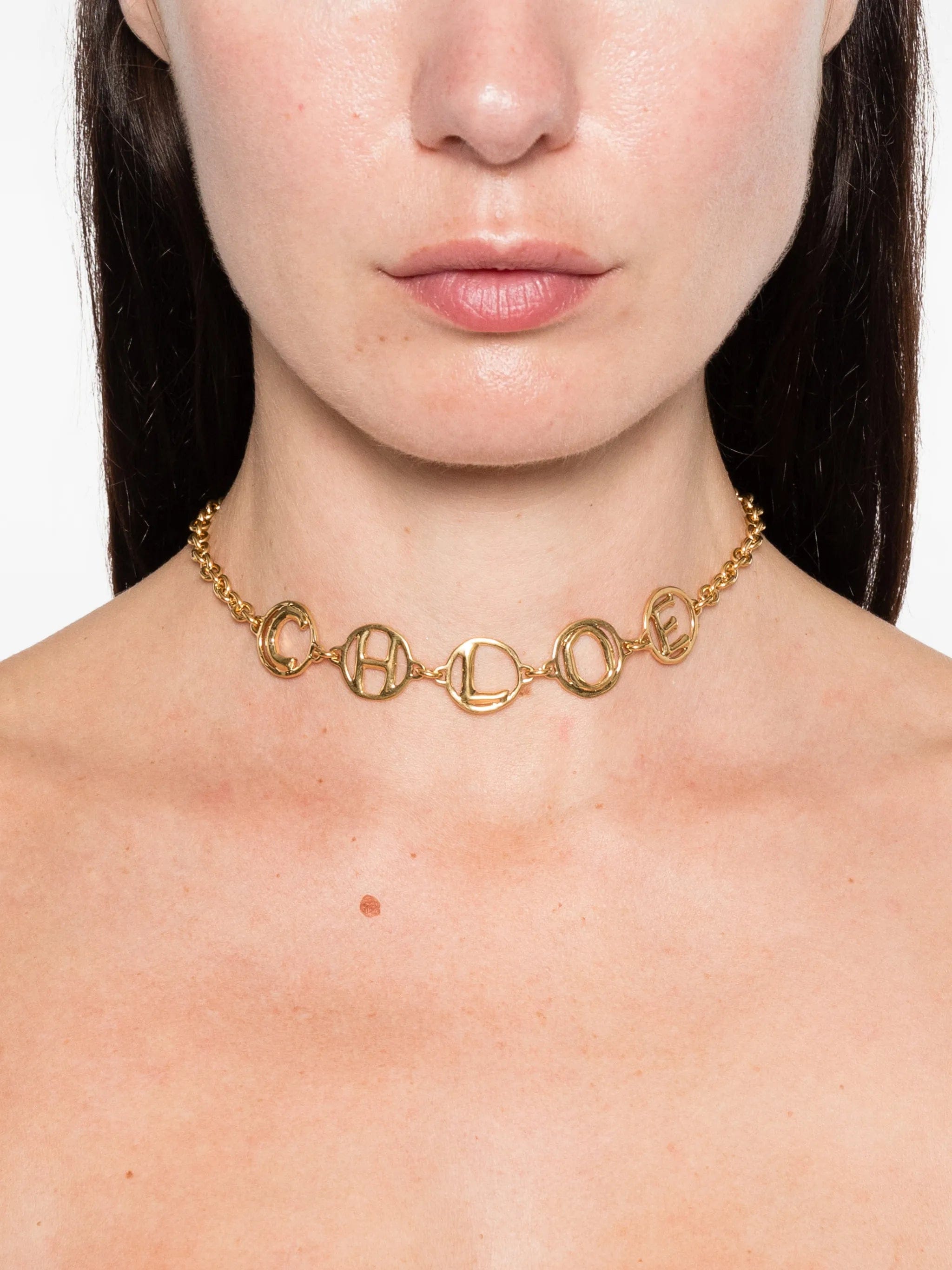 Chloé Script choker necklace