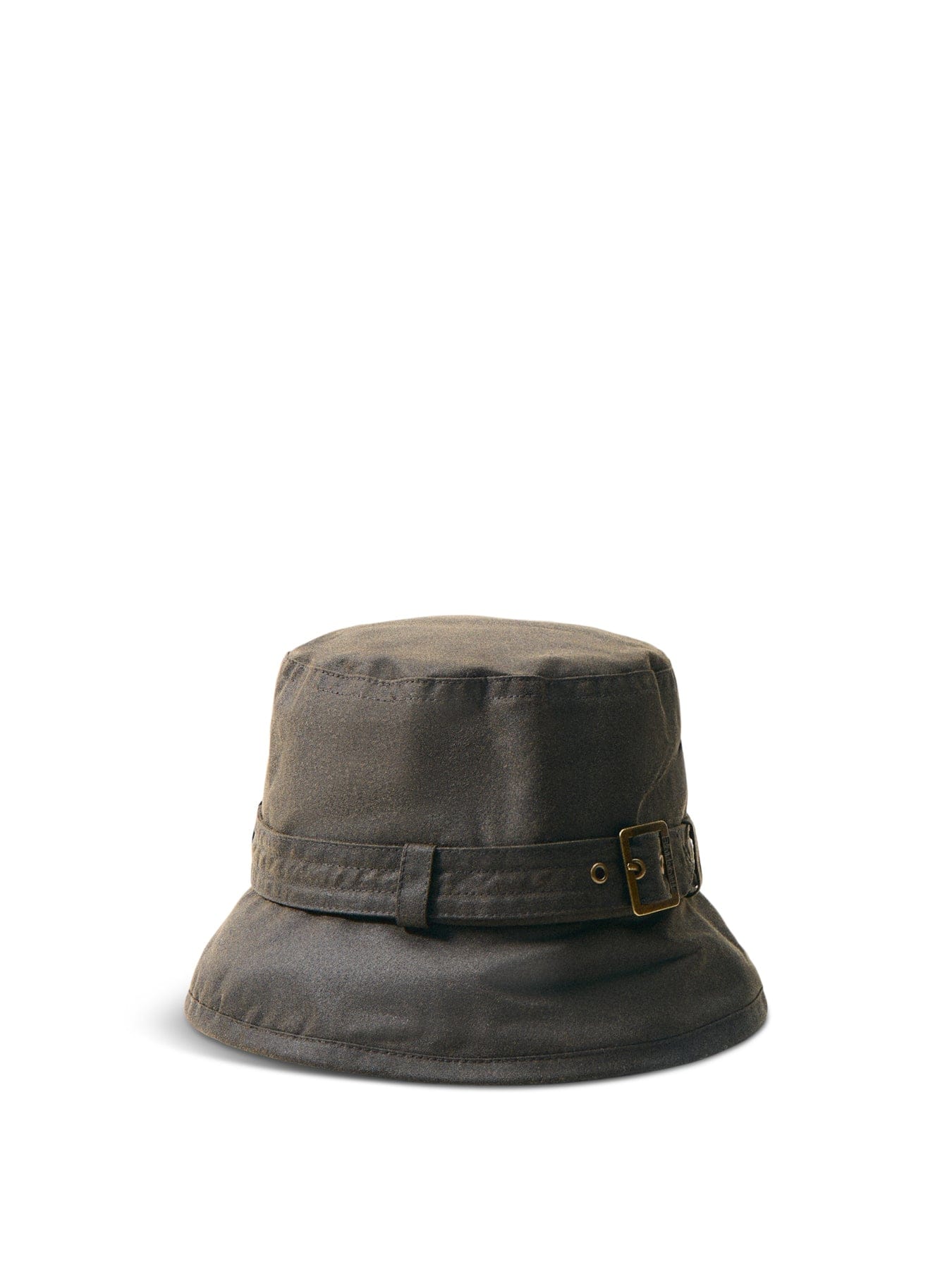 Barbour Kelso Wax Belted Bucket Hat Olive