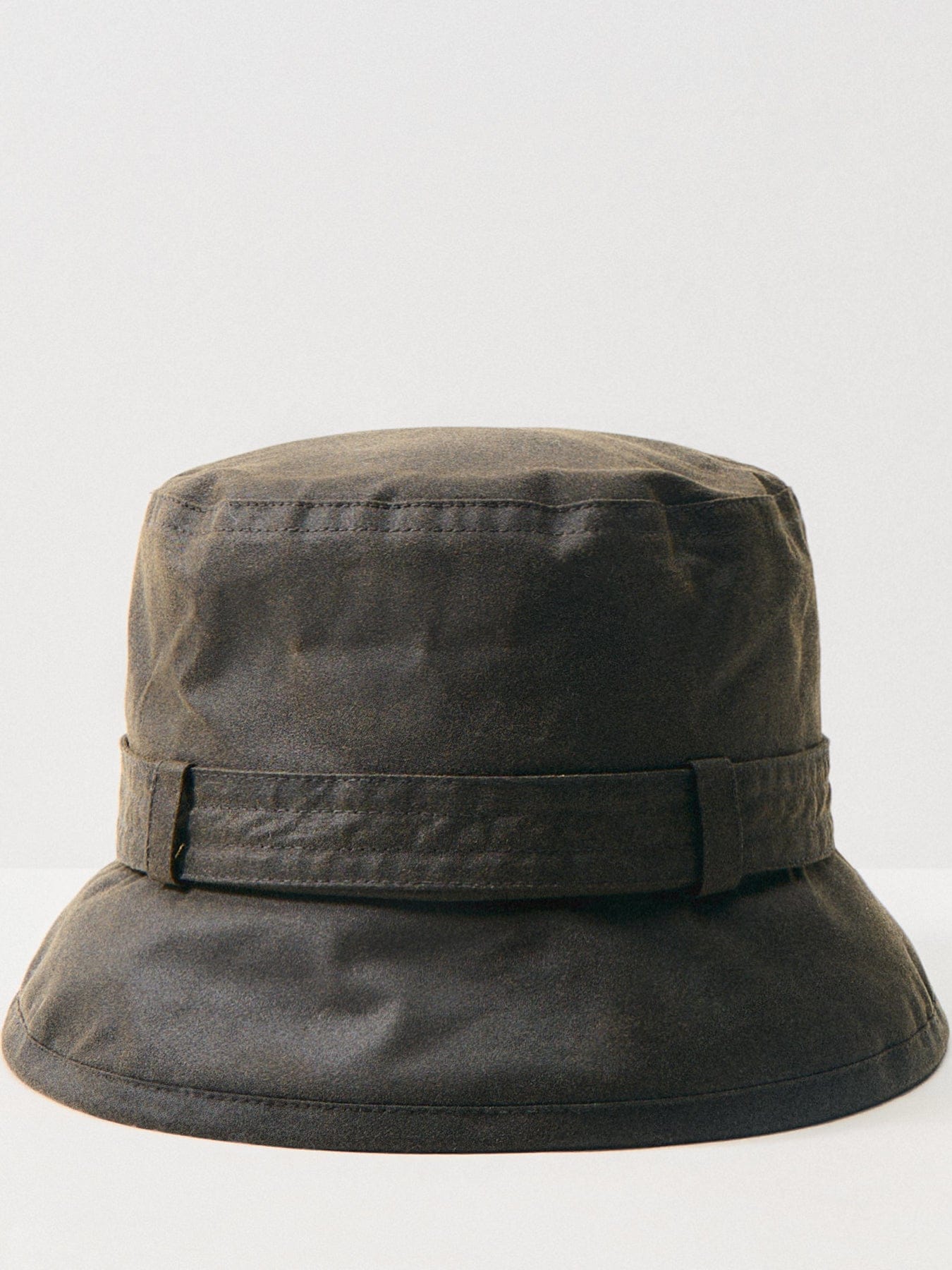 Barbour Kelso Wax Belted Bucket Hat Olive