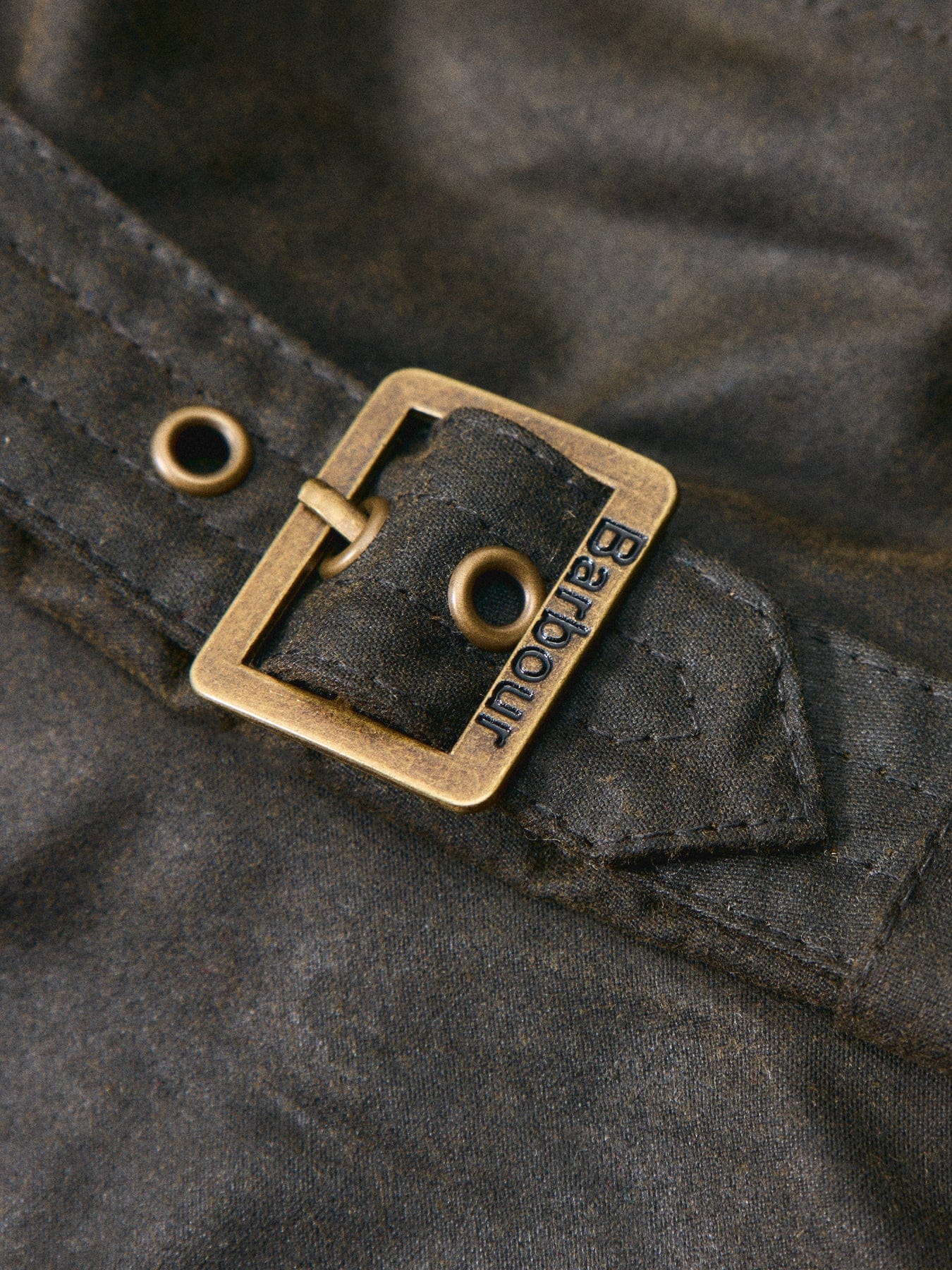 Barbour Kelso Wax Belted Bucket Hat Olive