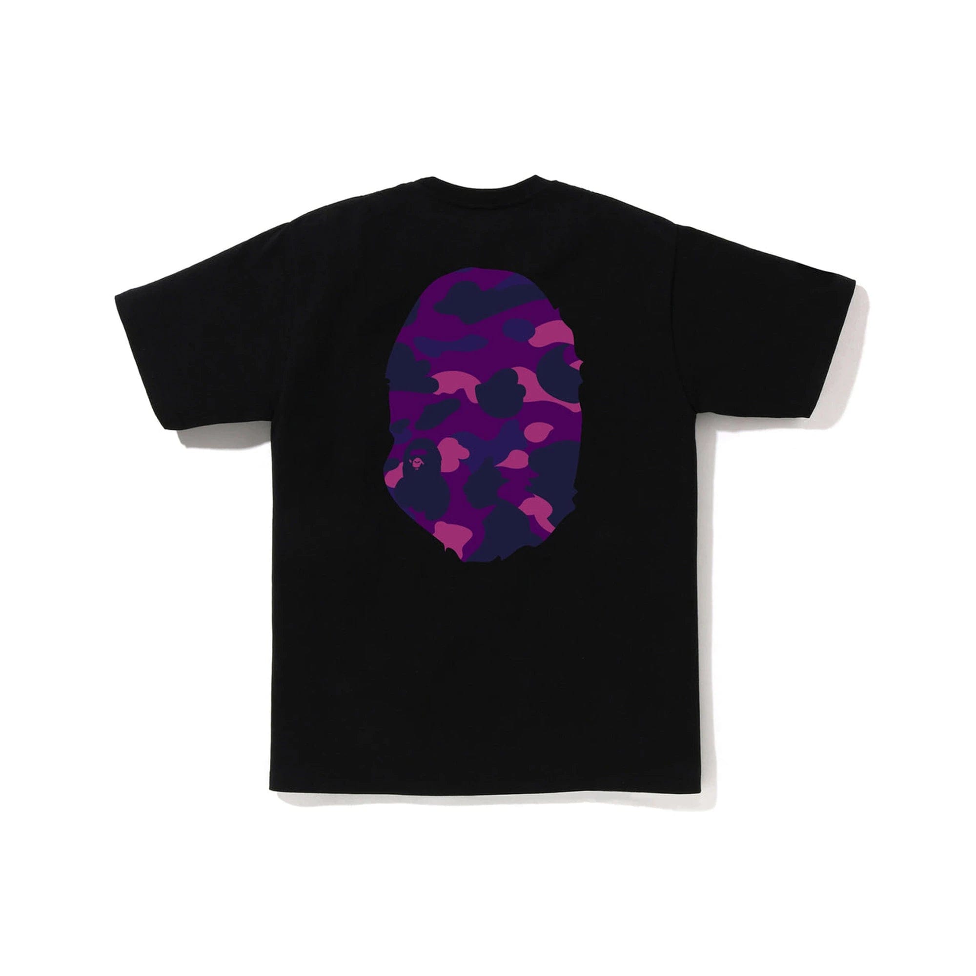 A Bathing Ape BAPE Color Camo Big Ape Head T-Shirt Black / Purple