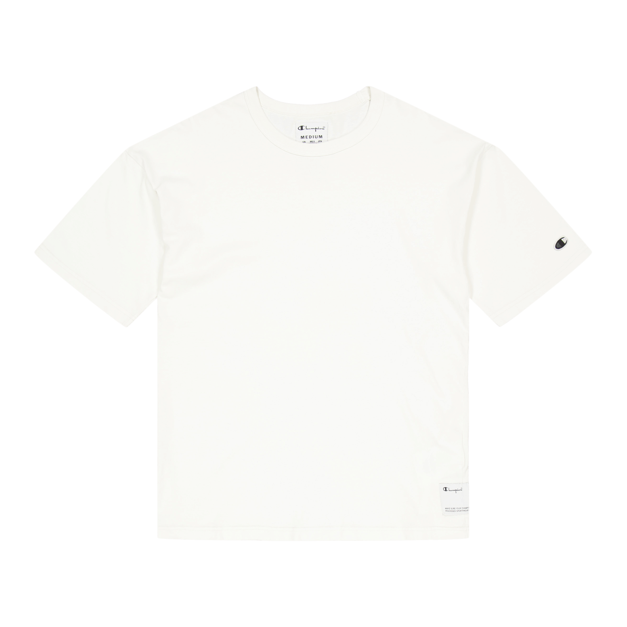 Champion Crewneck T - shirt Egret
