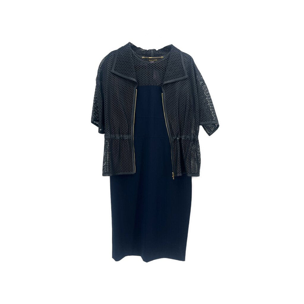 Escada DRESS/JACKET 2 PC NAVY M