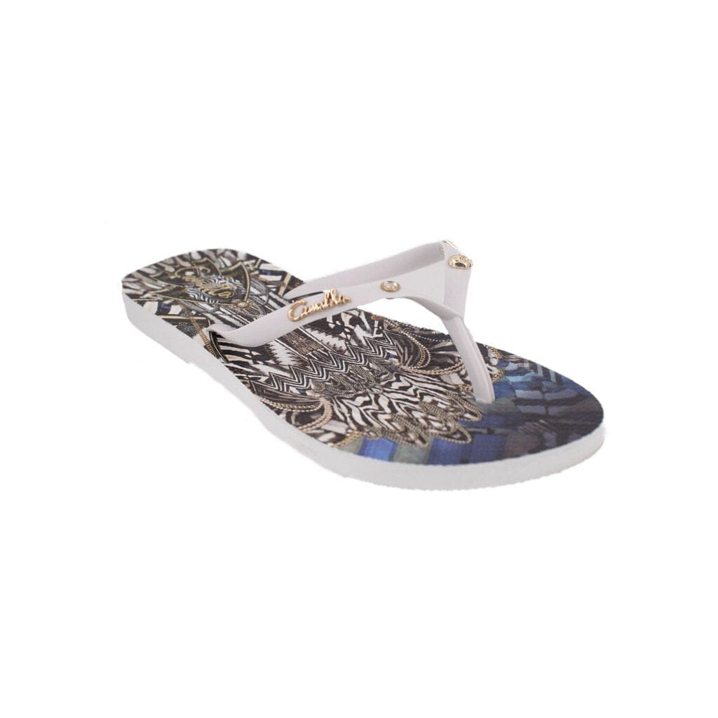 Camilla THONG SANDALS WHITE 10 US