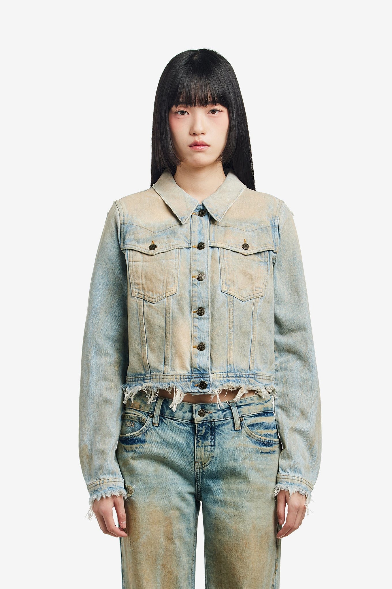 GUESS USA DENIM TRUCKER JACKET