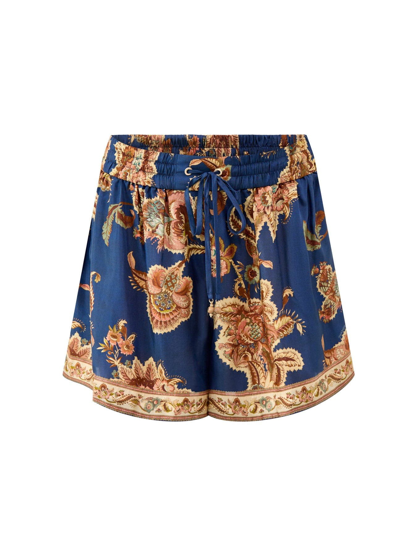 Zimmermann Aster Relaxed Silk Shorts Multi