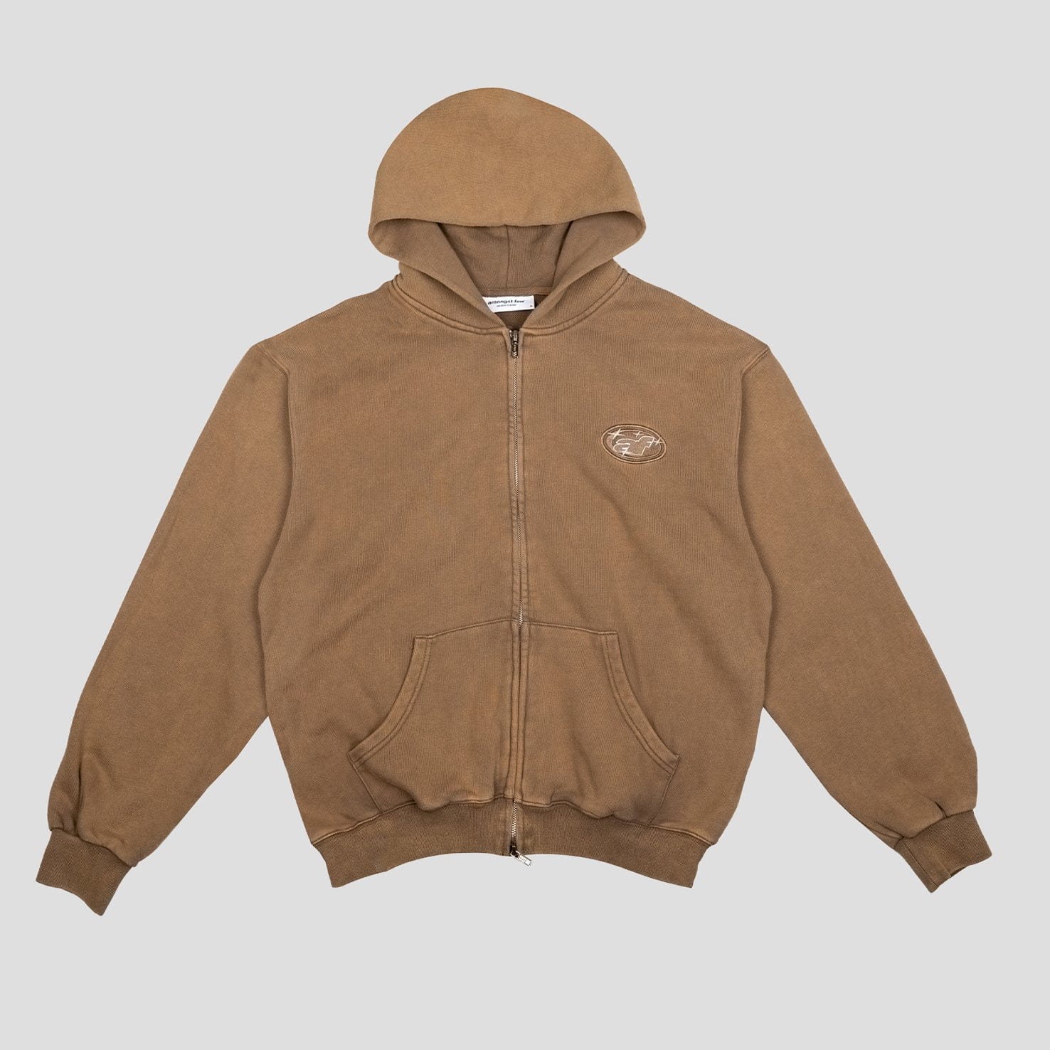 Amongst Few - Angel Dust Zip Hoodie (Brown)