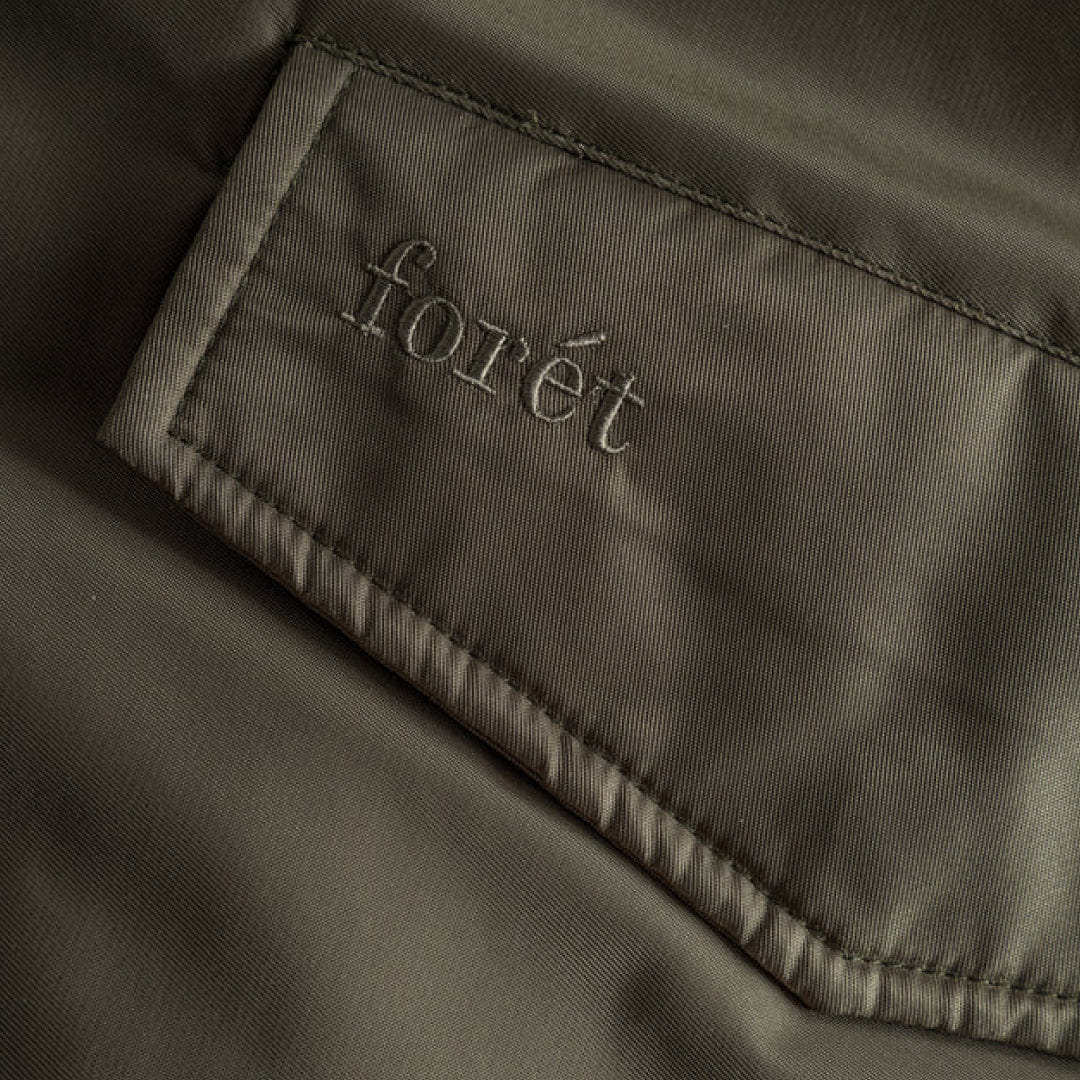 Forét Bow Bomber Jacket Dusty Olive