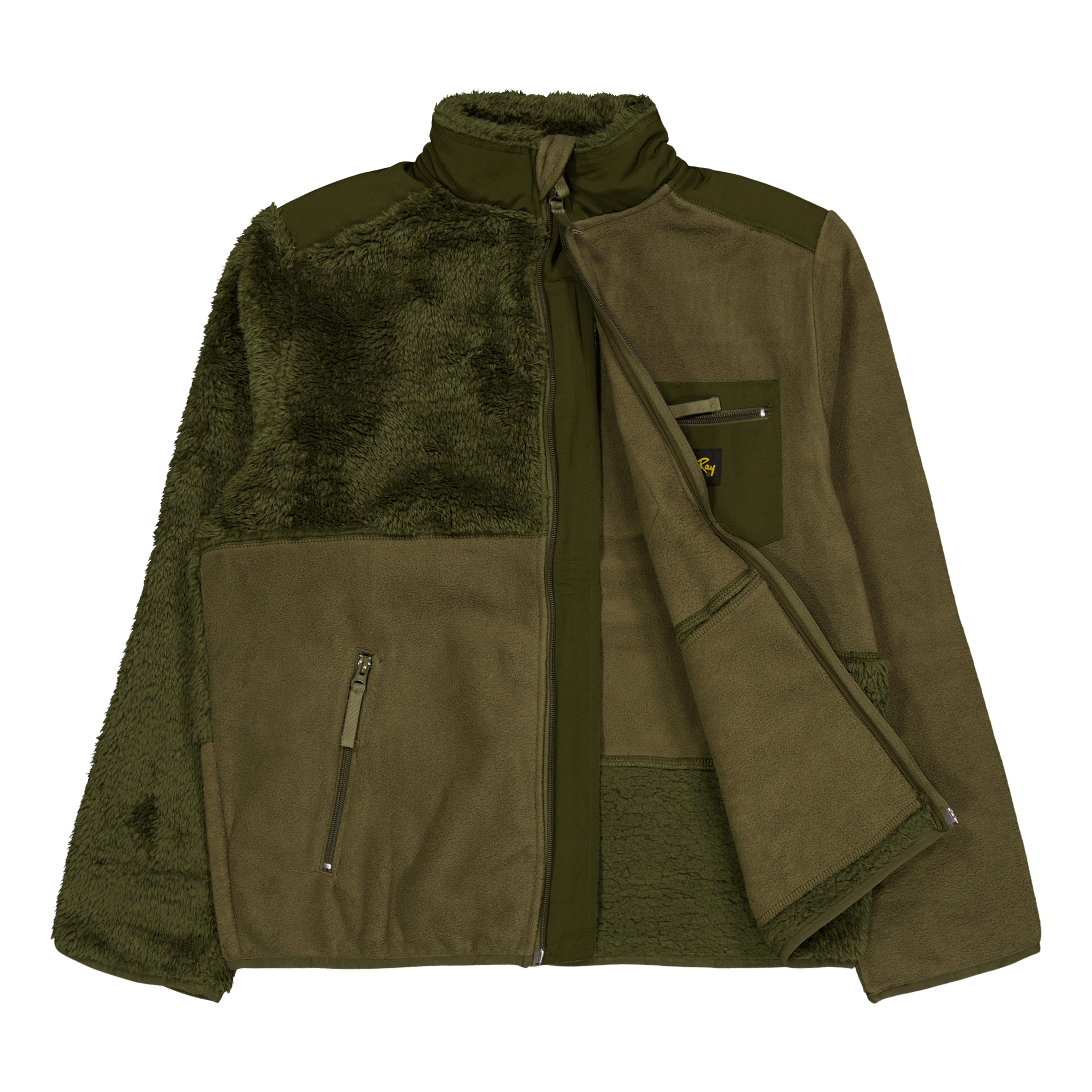 Stan Ray Patchwork Fleece Jacket Olive