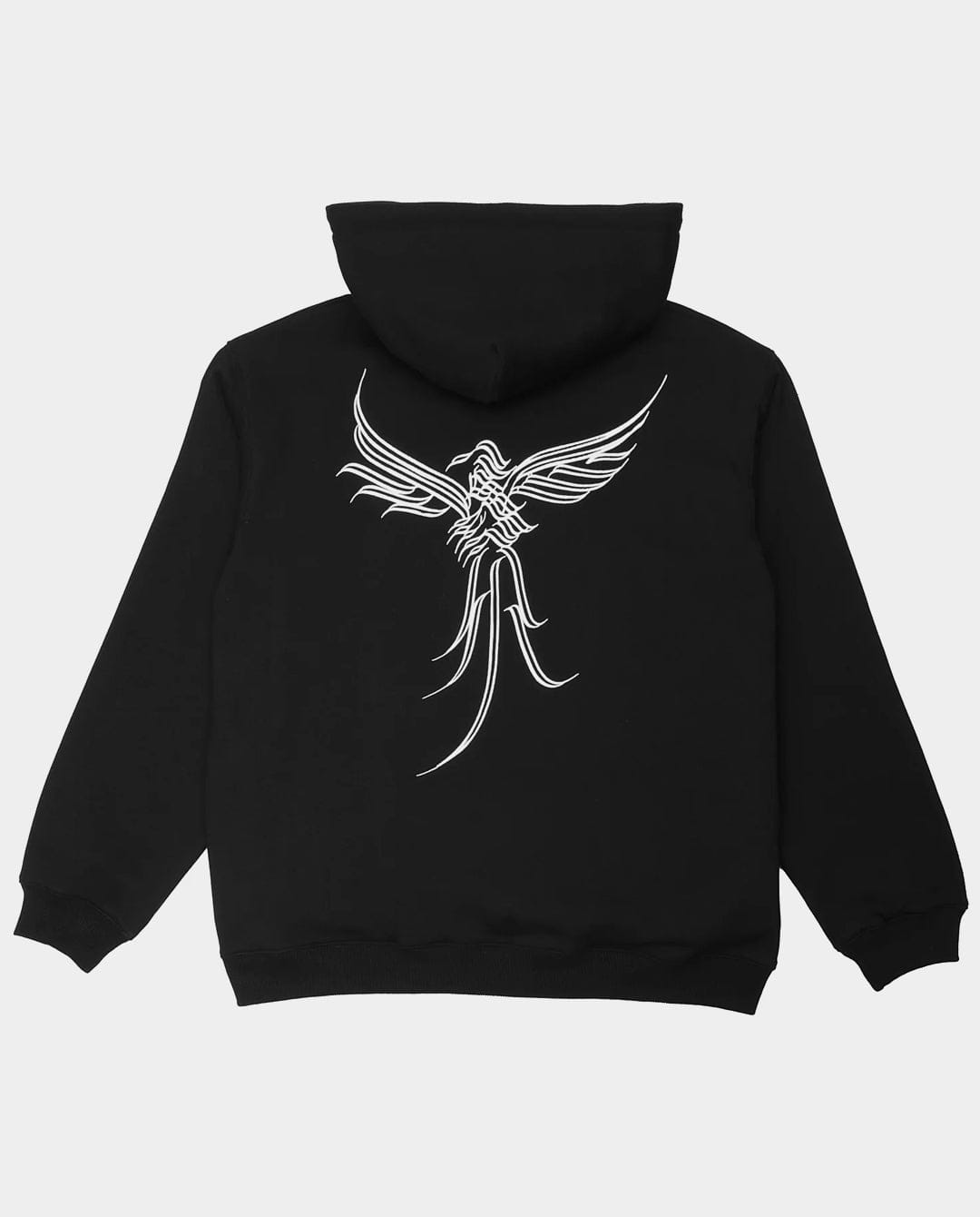 Passport - Calligraphy Zip - Thru Hoodie - Black
