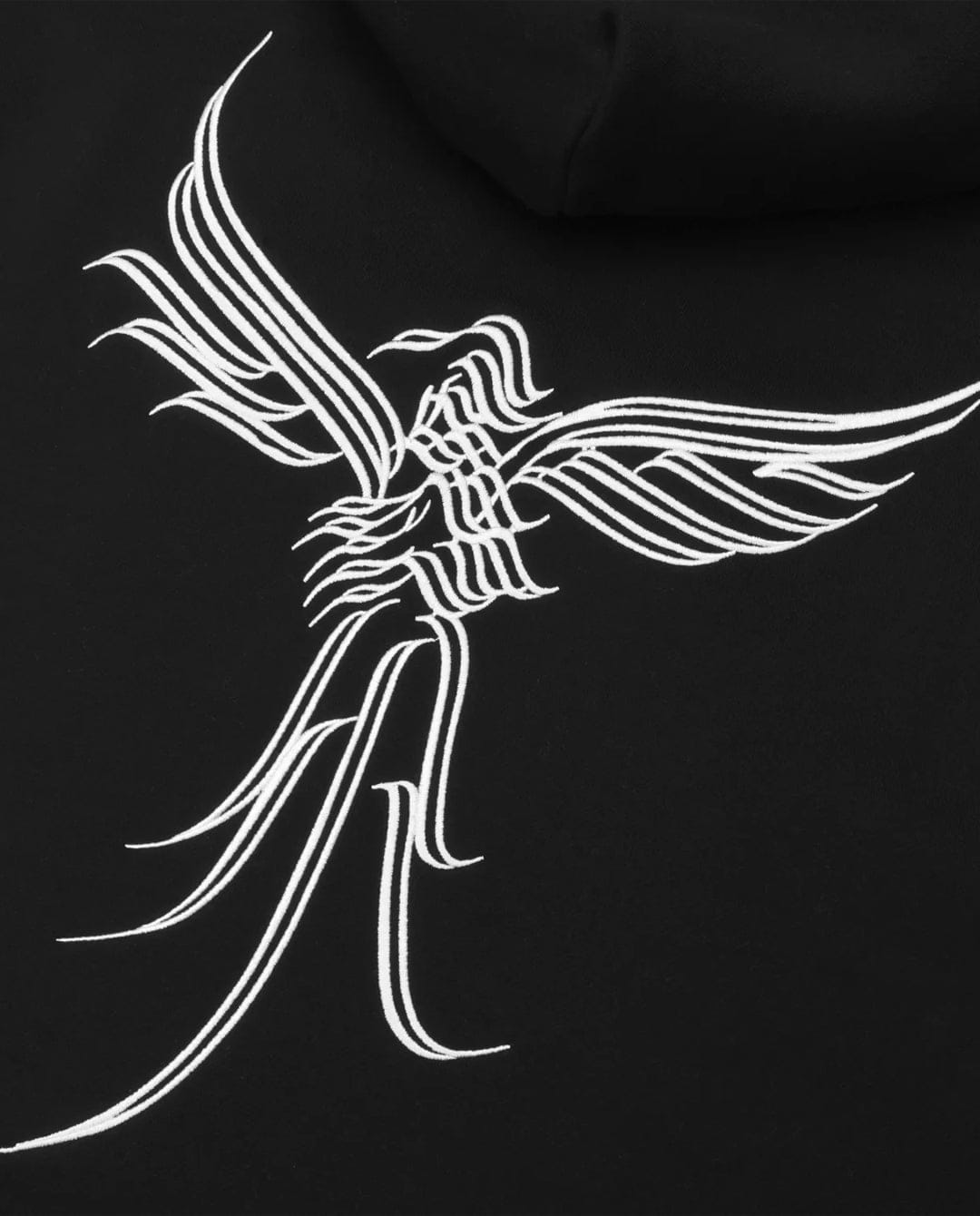 Passport - Calligraphy Zip - Thru Hoodie - Black