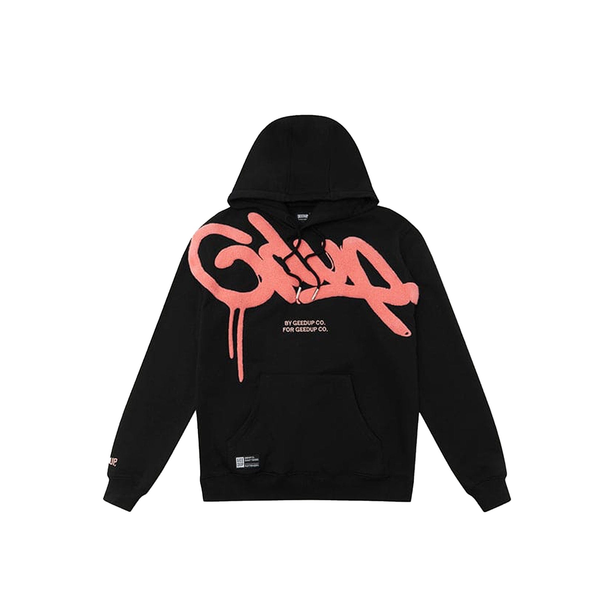 Geedup Handstyle Hoodie Black / Peach (2024)