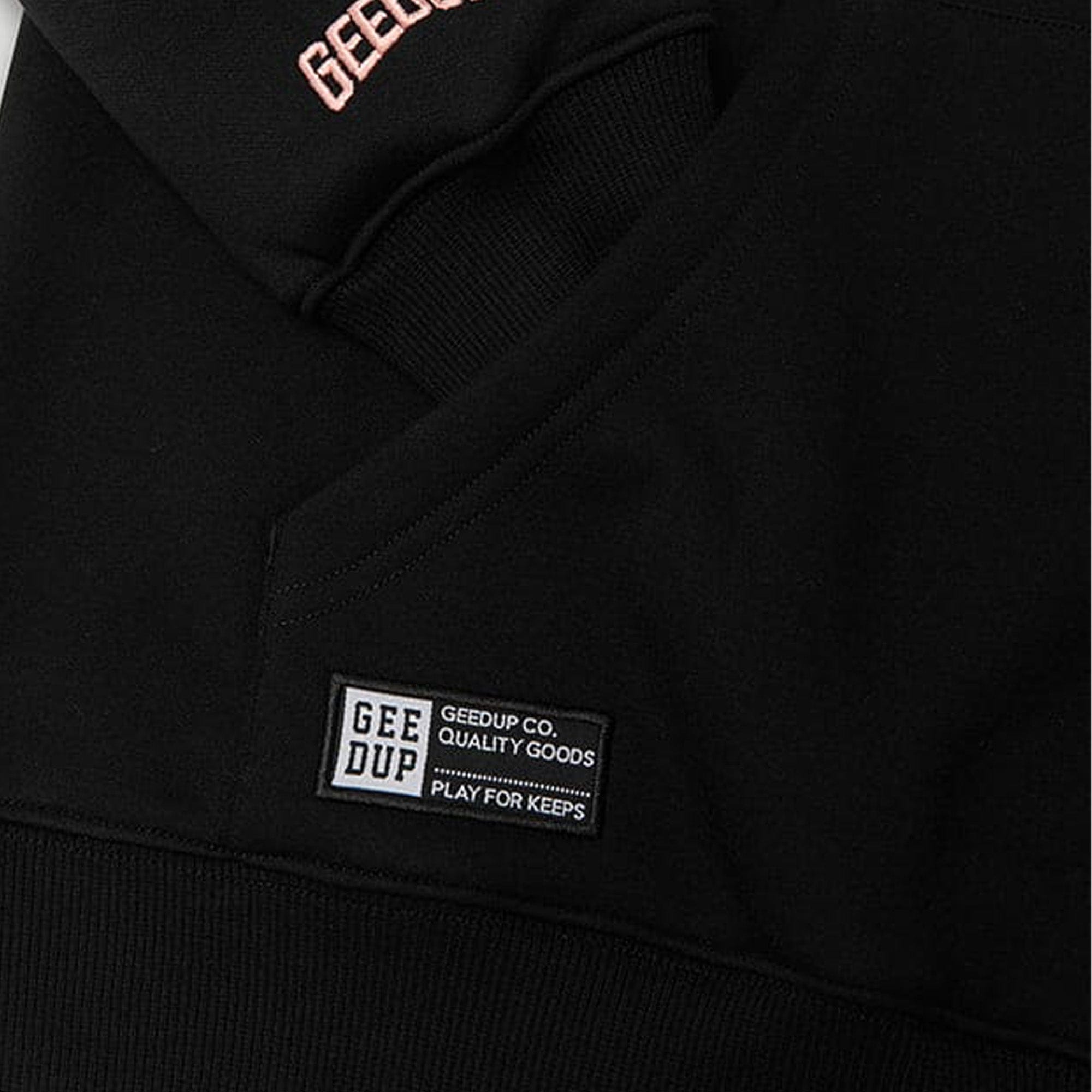 Geedup Handstyle Hoodie Black / Peach (2024)
