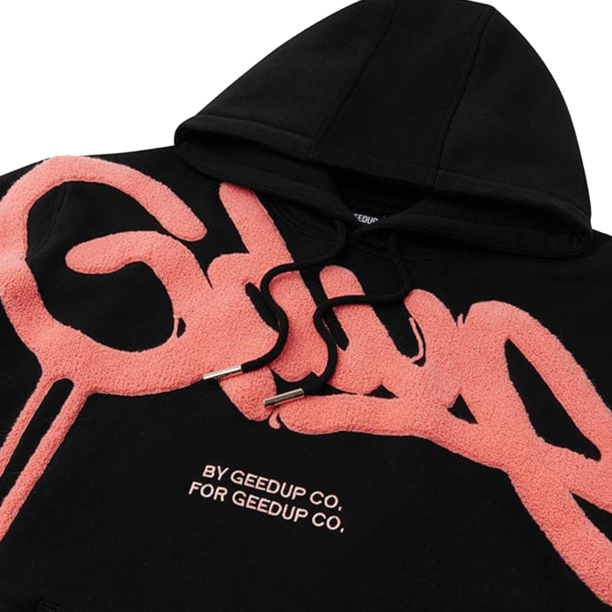 Geedup Handstyle Hoodie Black / Peach (2024)