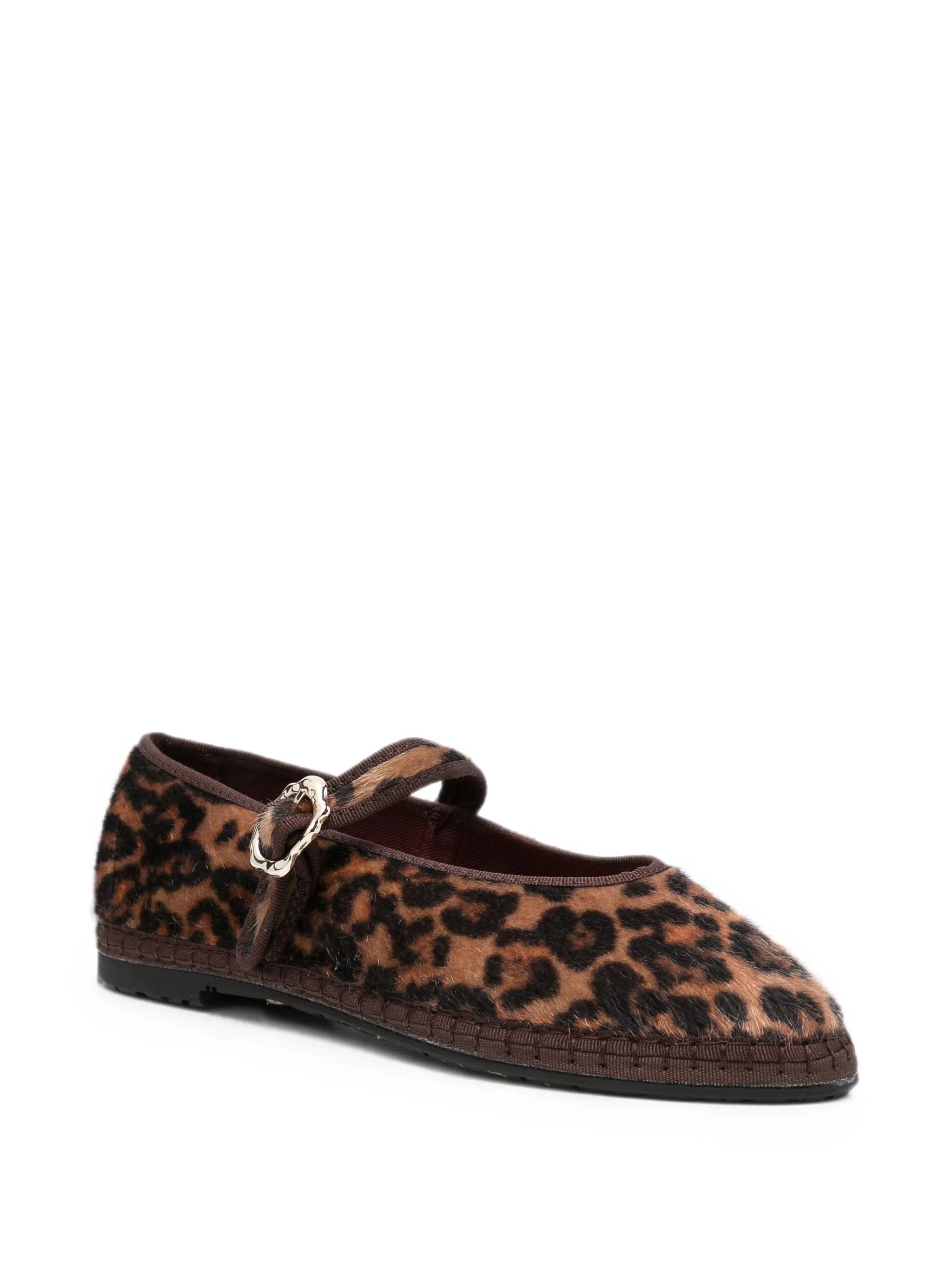 Flabelus Pierre leopard - print ballet flats