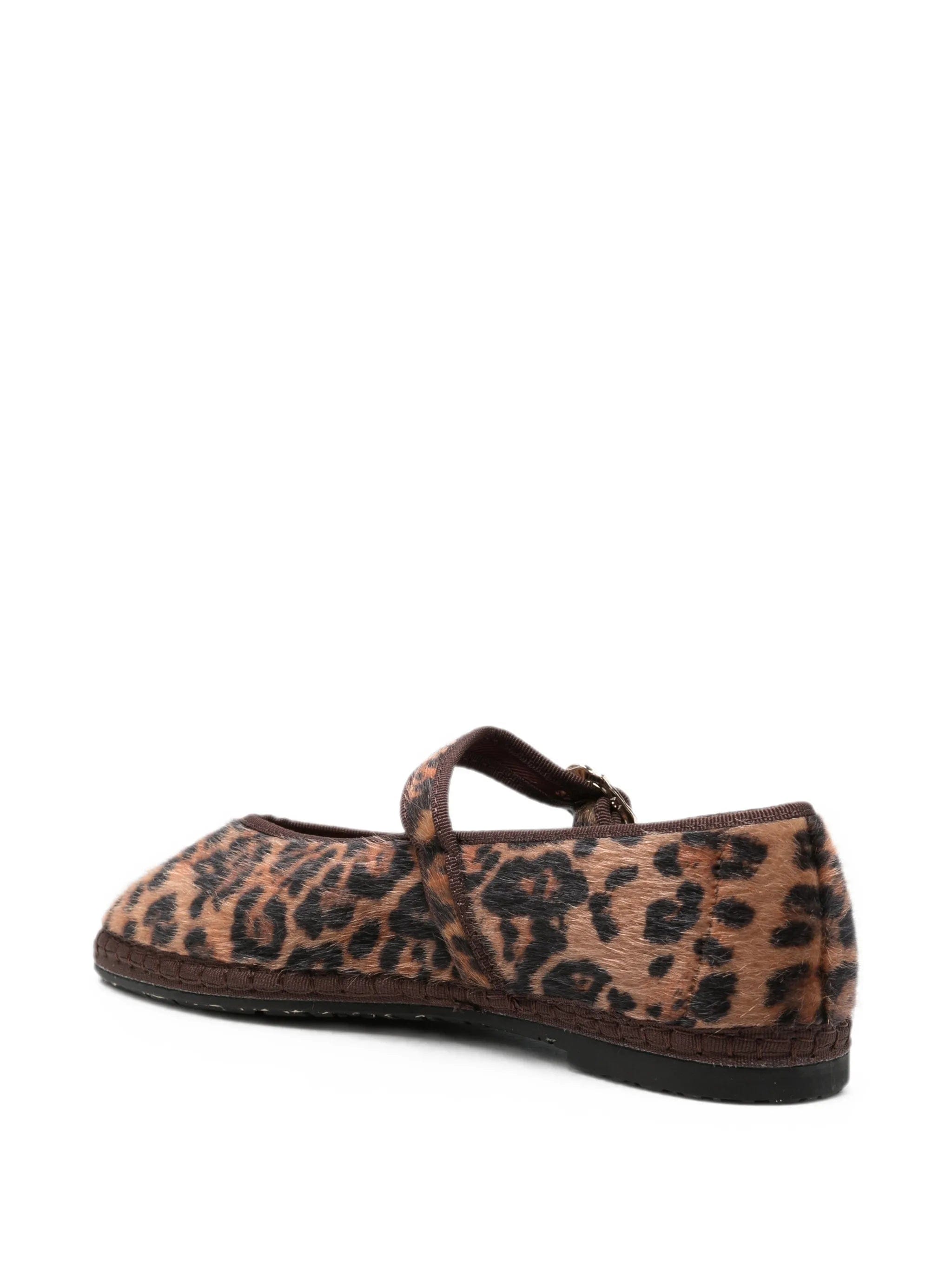 Flabelus Pierre leopard - print ballet flats